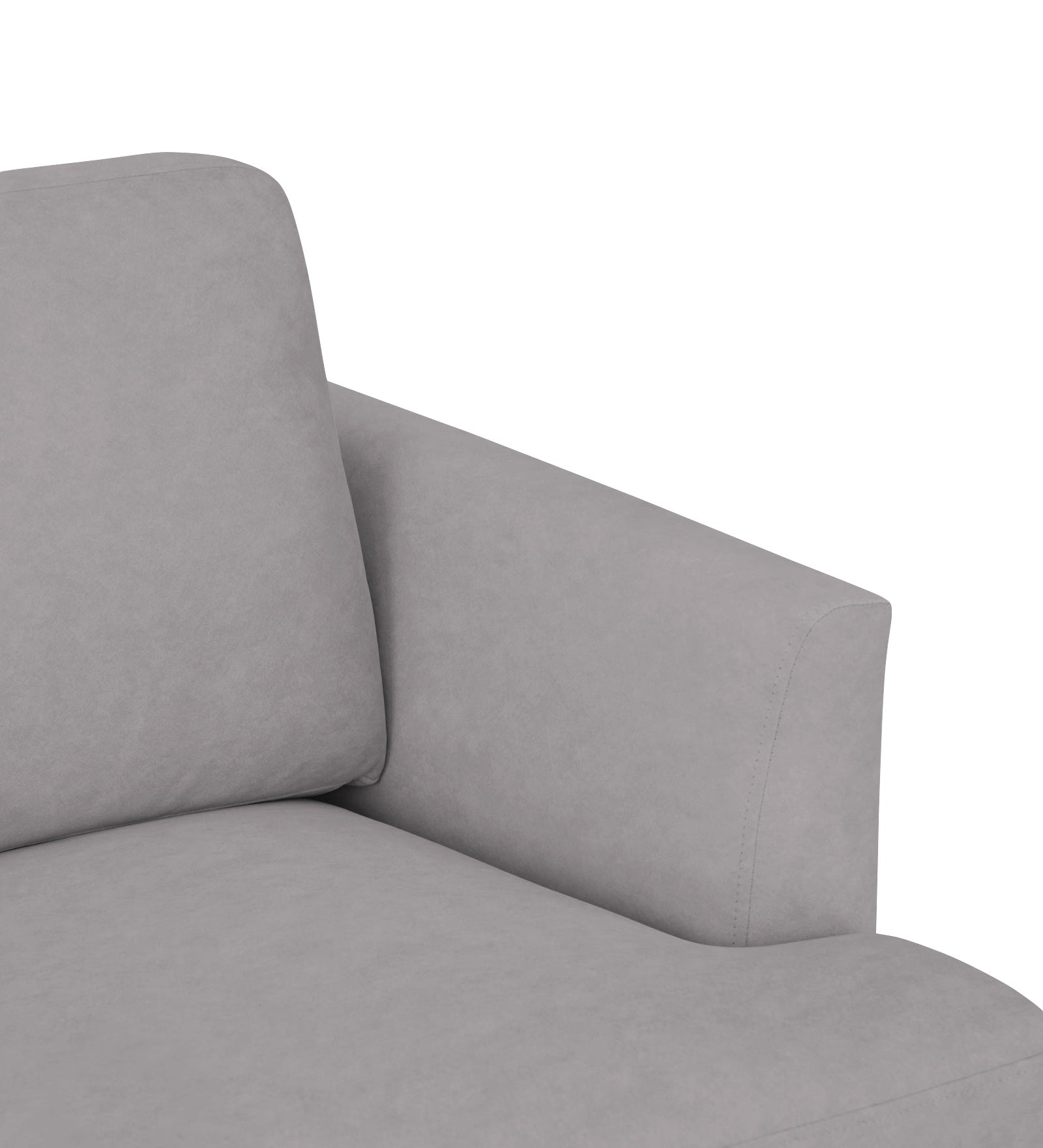 Motra Velvet 1 Seater Sofa In Concrete grey Colour - Febonic Living