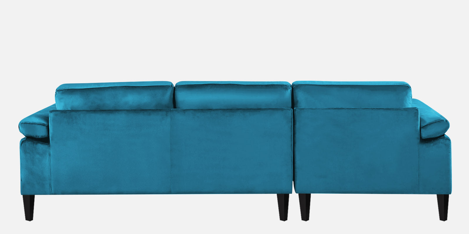 Vegas Velvet RHS Sectional Sofa (3+Lounger) In Aqua blue Colour - Febonic Living