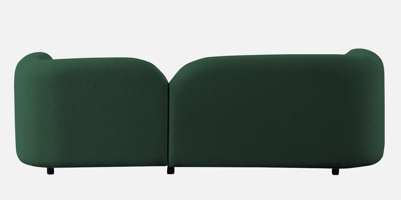 Corny Boucle Fabric 3 Seater Sofa In Hunter Green Colour - Febonic Living