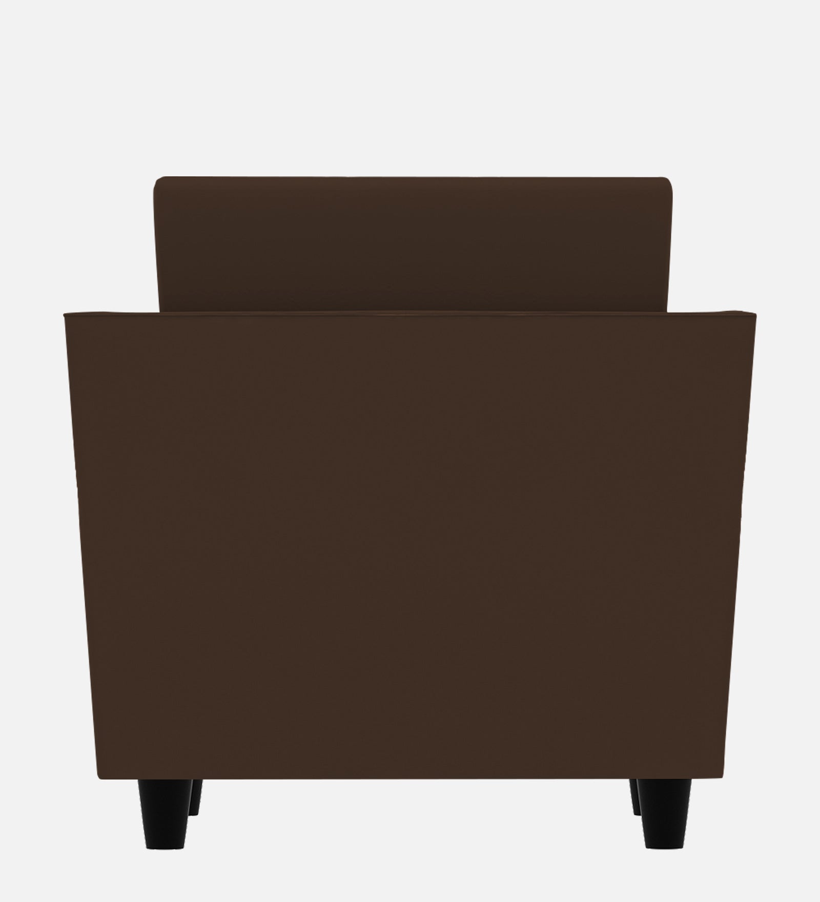 Bristo Velvet 1 Seater Sofa In Cholocate Brown Colour With Storage - Febonic Living