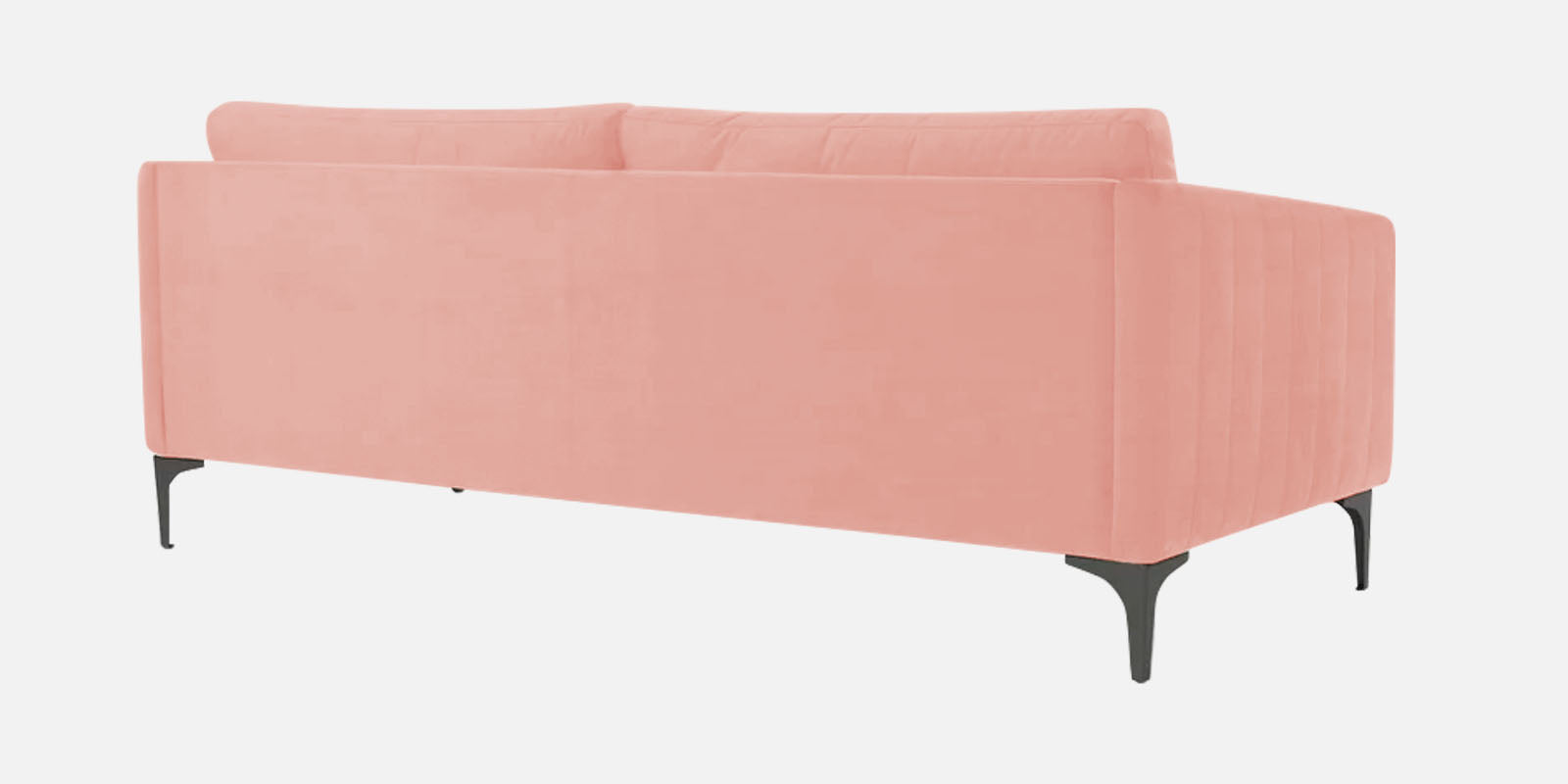 Haru Velvet 3 Seater Sofa in Blush Pink Colour