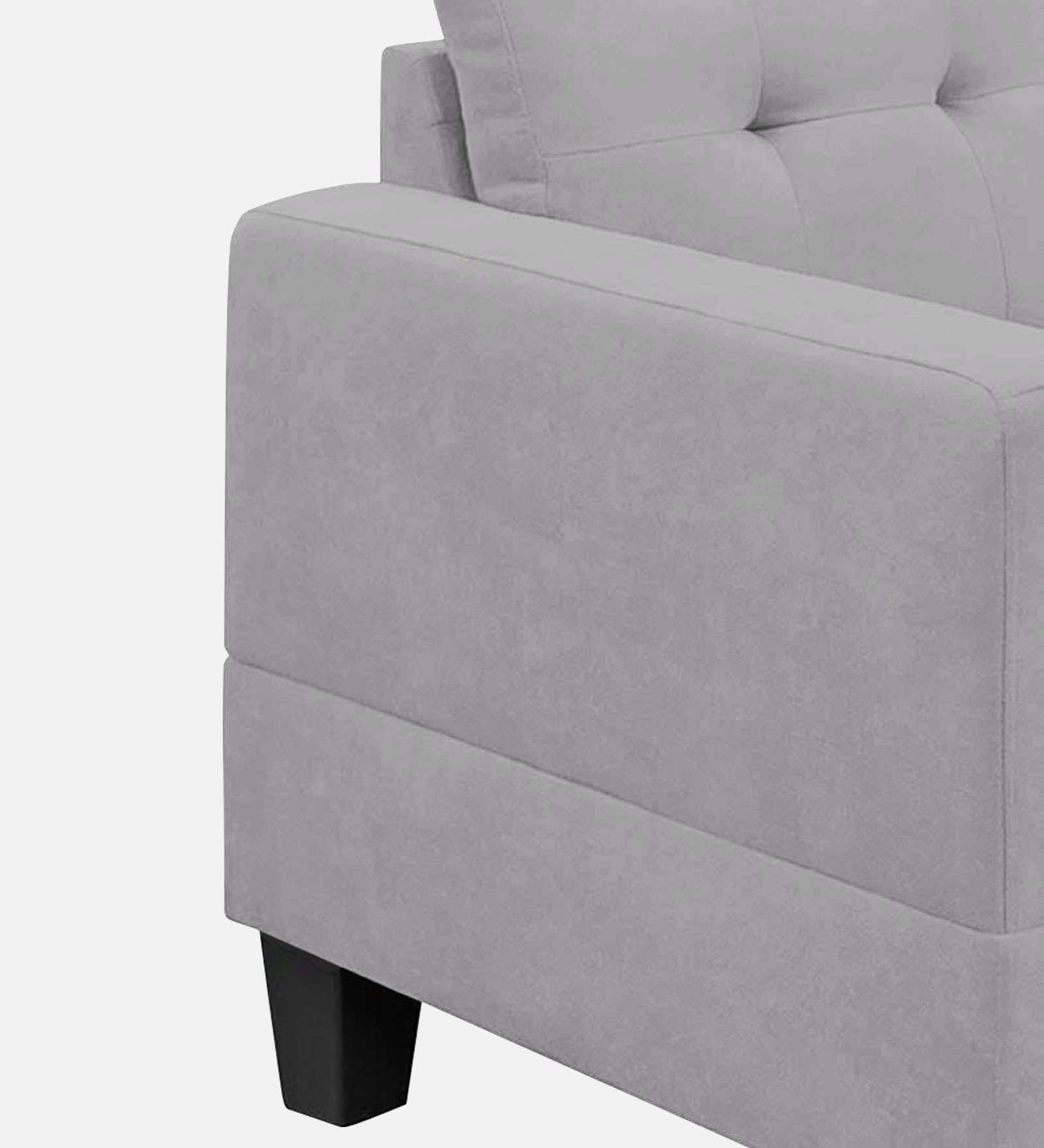 Thomas Fabric 1 Seater Sofa In Lit Grey Colour - Febonic Living