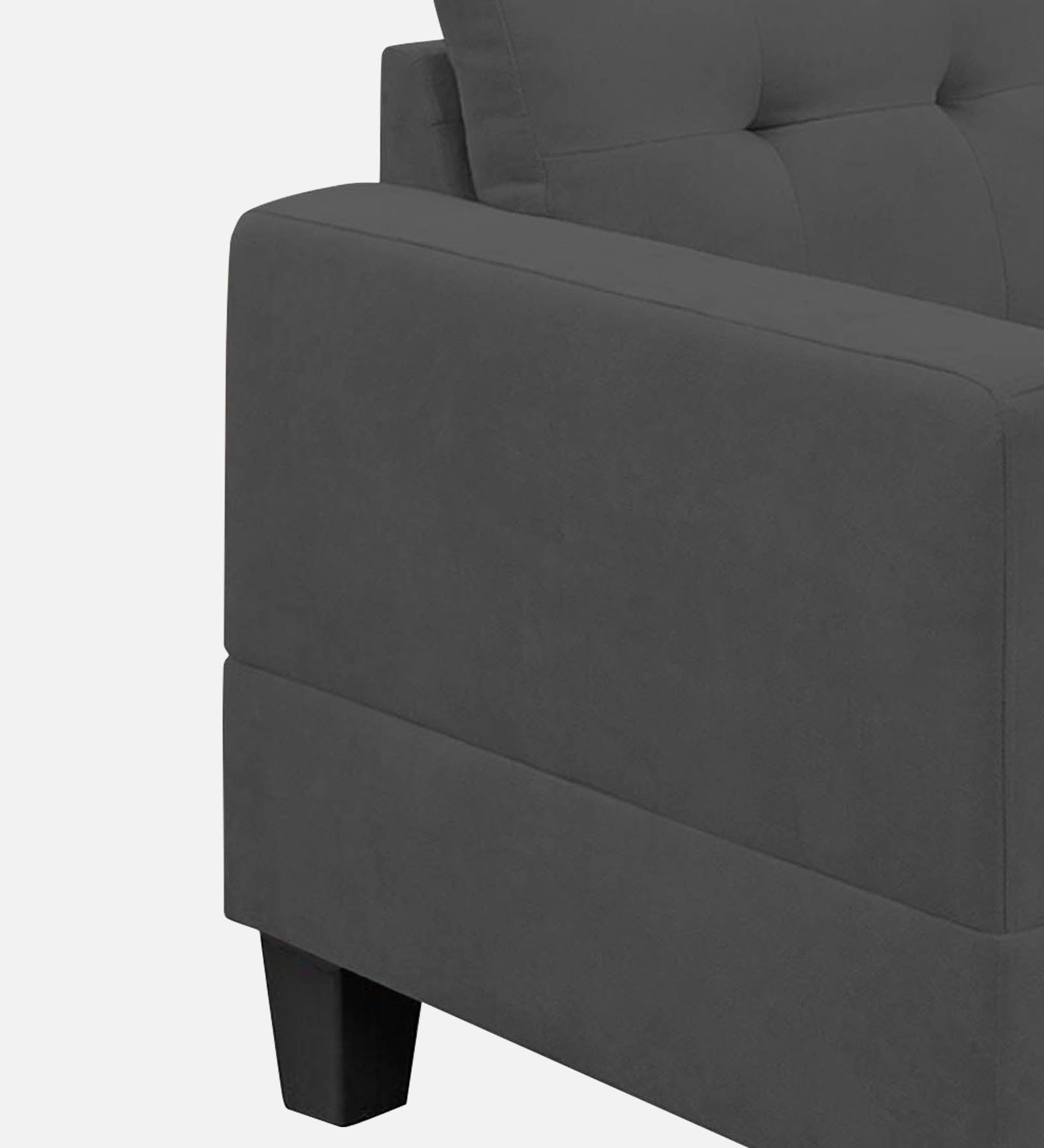 Thomas Fabric 1 Seater Sofa In Charcoal Grey Colour - Febonic Living
