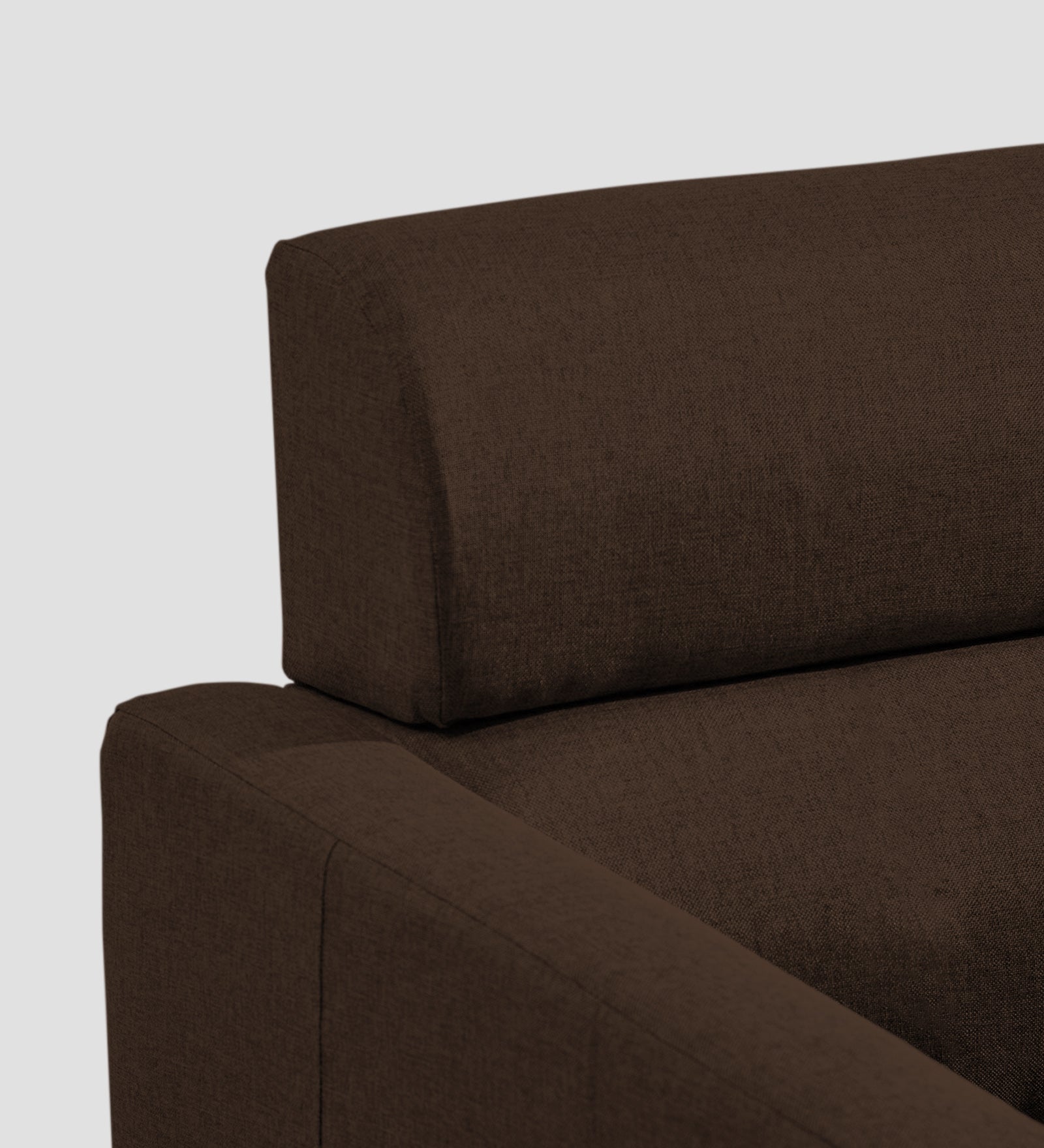 Devo Fabric 1 Seater Sofa In Cidar Brown Colour - Febonic Living