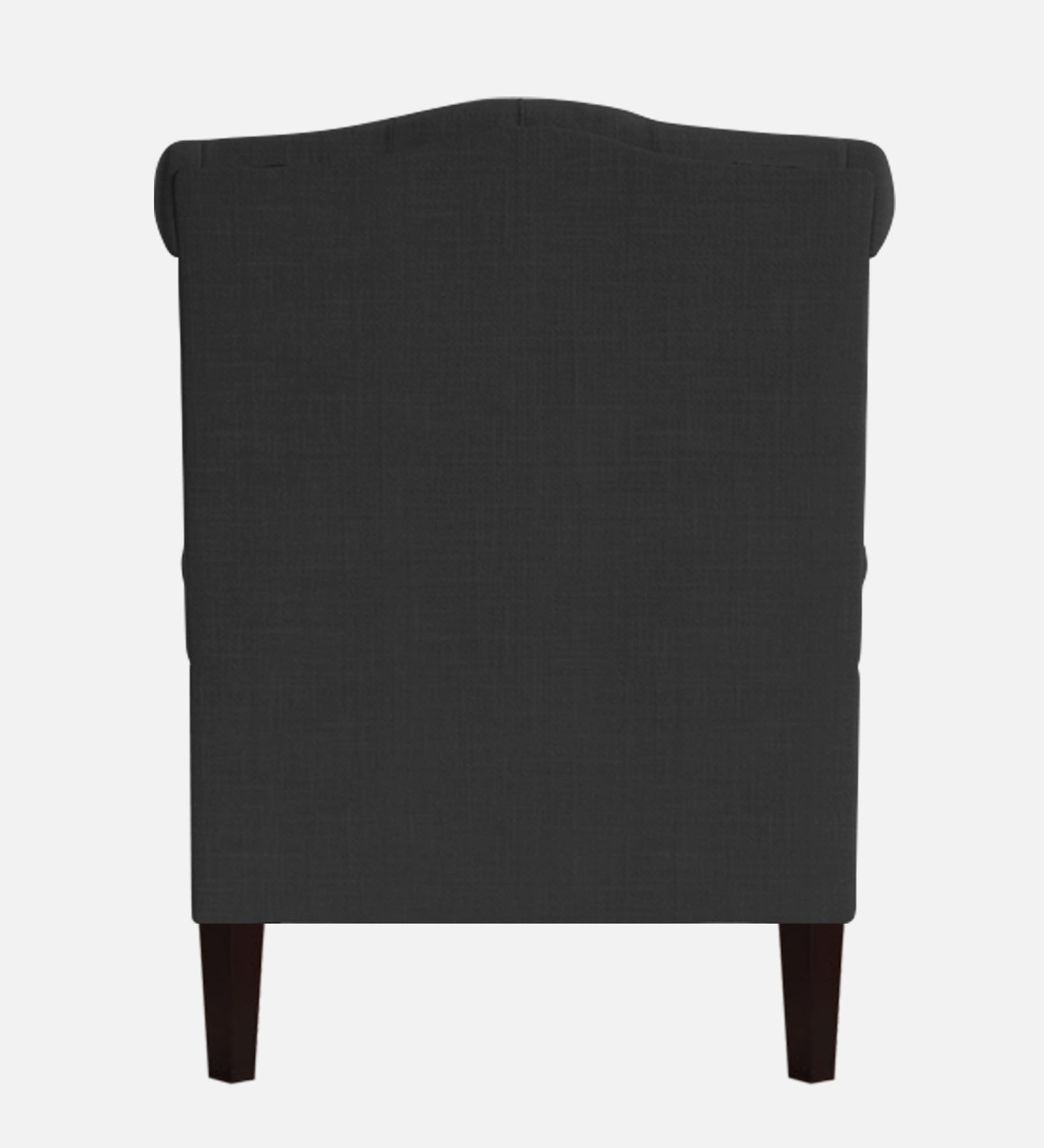 Nottage Fabric Wing Chair In Charcoal Grey Colour - Febonic Living