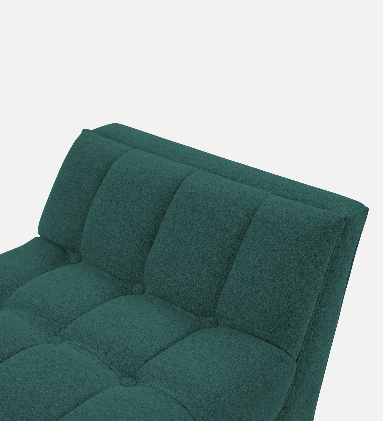 Cartes Velvet Bench In Pine Green Colour