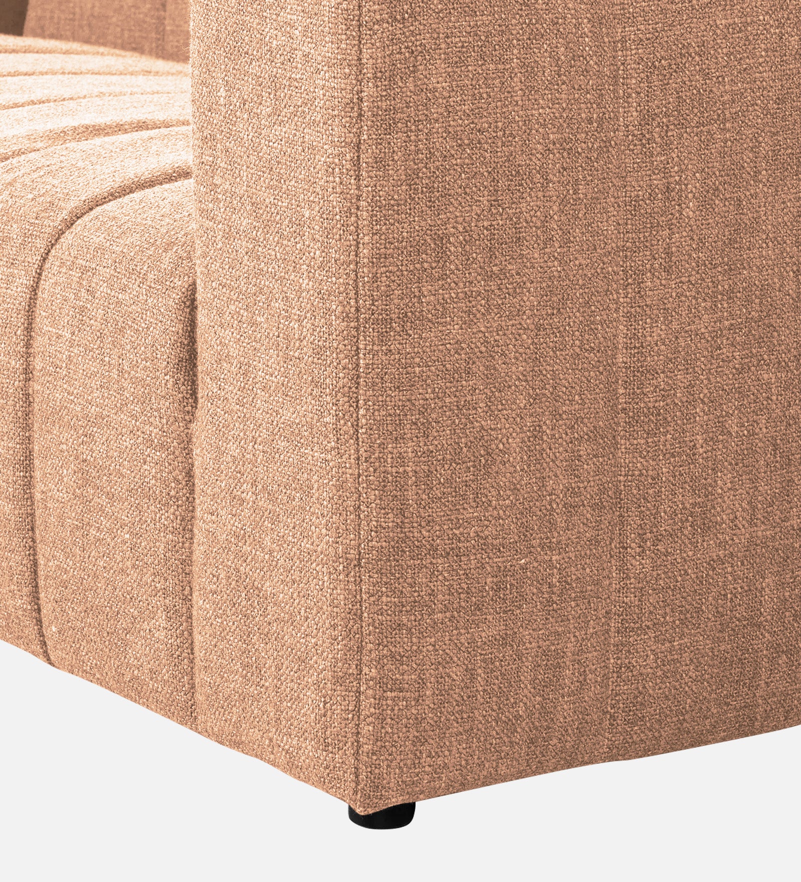 Lara Fabric 1 Seater Sofa In Cosmic Beige Colour - Febonic Living