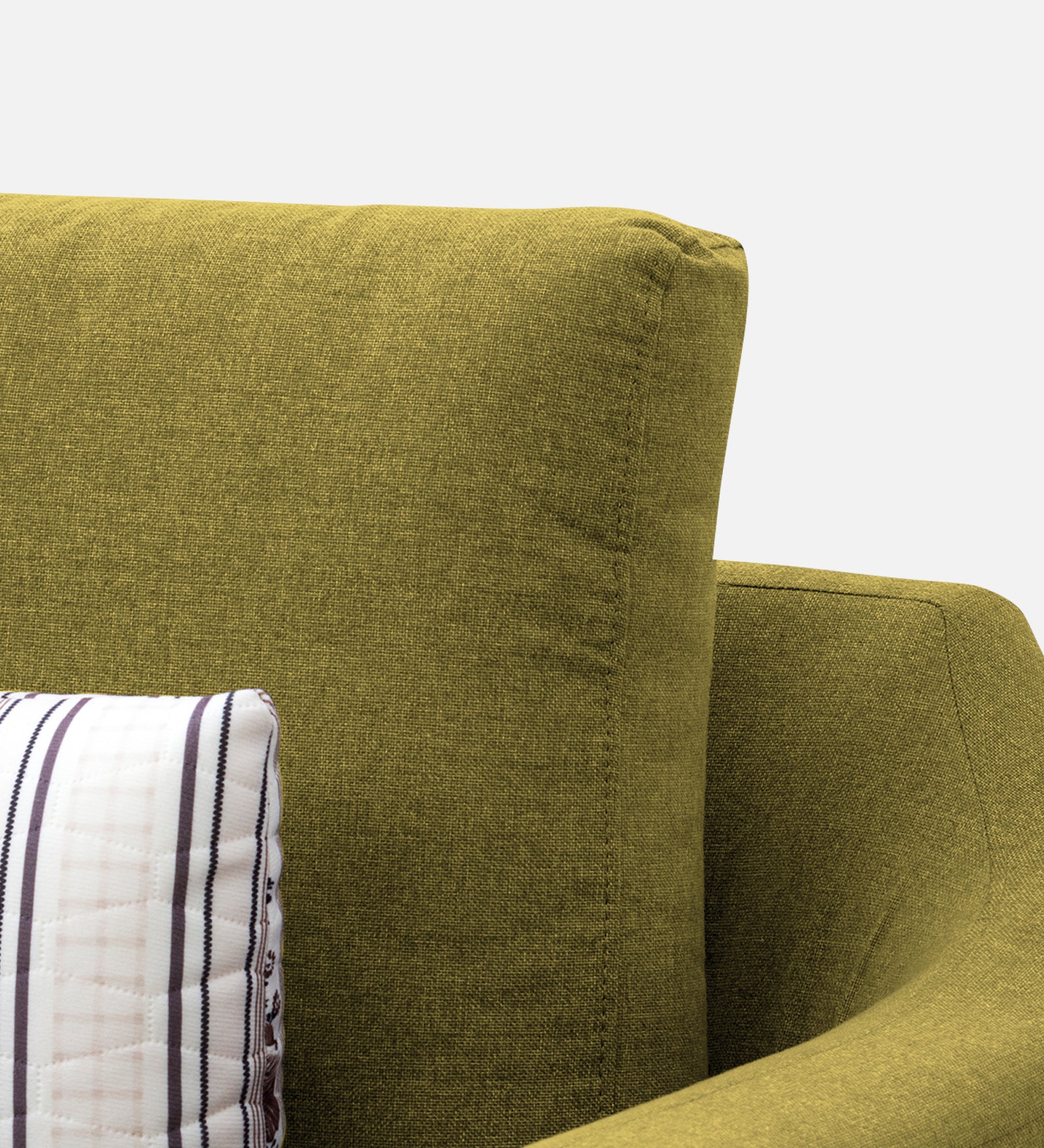 Kevin Fabric 1 Seater Sofa In Parrot Green Colour - Febonic Living
