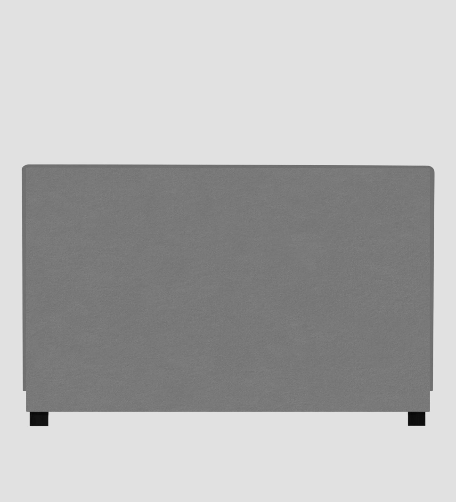 Asyra Velvet King Size Bed in Light Grey Colour With Box Storage