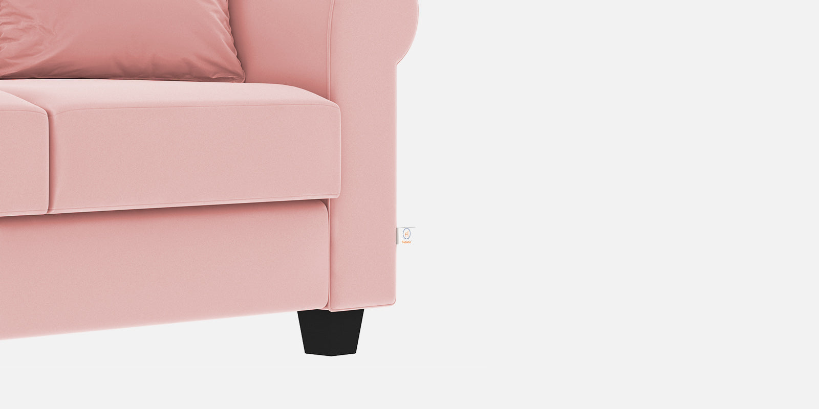 Numonk Velvet 2 Seater Sofa In Millennial Pink Colour - Febonic Living