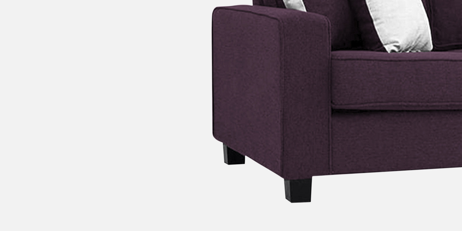 Ladybug Fabric 2 Seater Sofa In Greek Purple Colour - Febonic Living