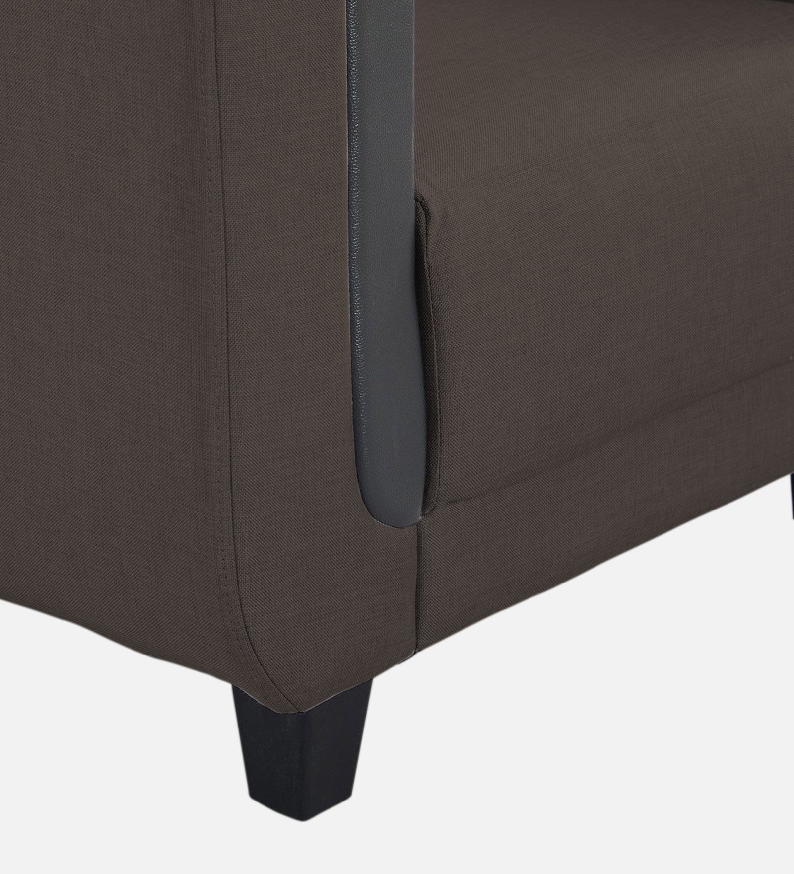 Perry Fabric 1 Seater Sofa In Caspa Brown Colour - Febonic Living