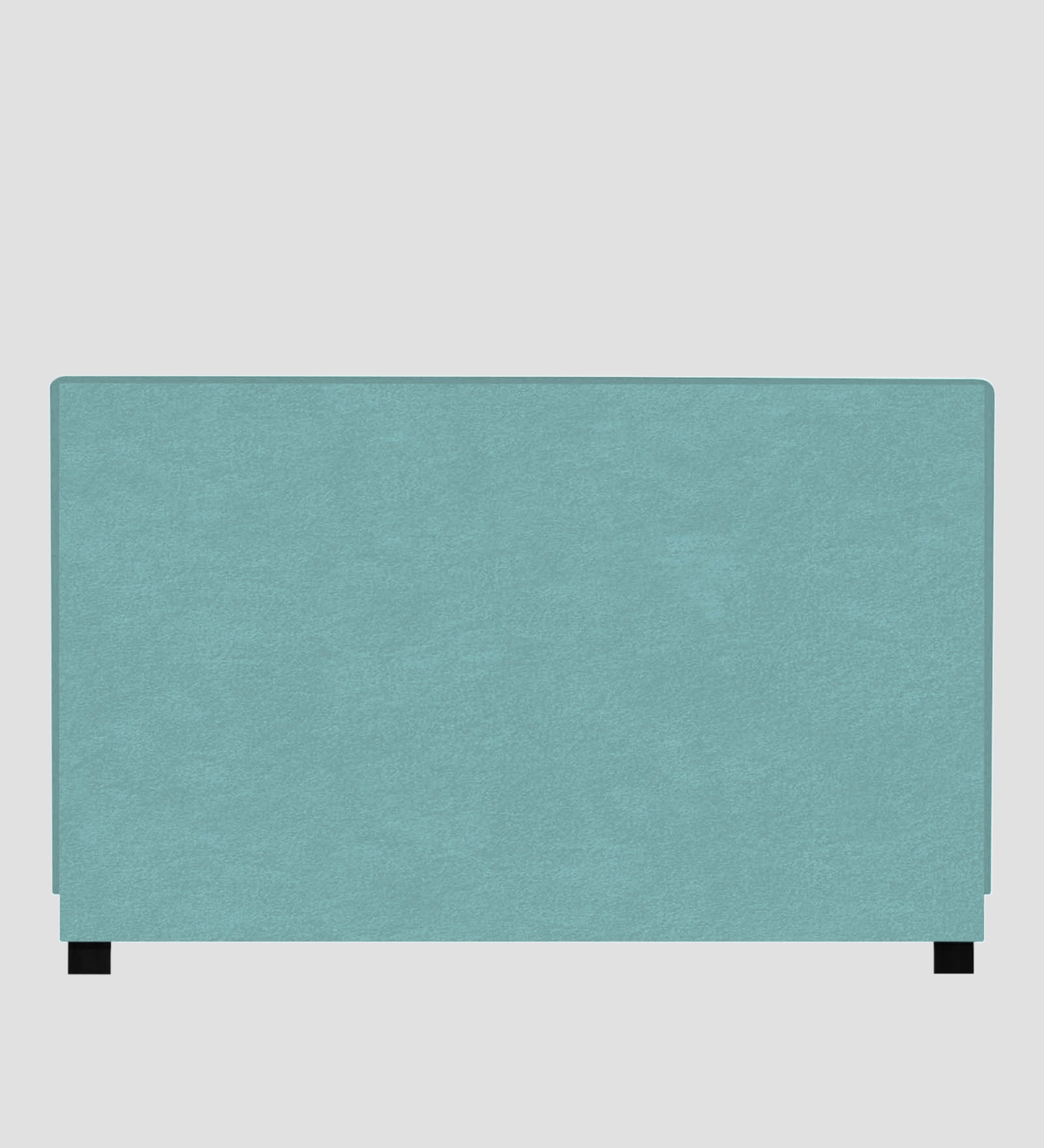 Asyra Velvet Queen Size Bed in Barmunda Aqua Colour With Box Storage - Febonic Living