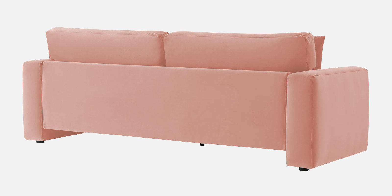 Kosta Velvet 3 Seater Sofa In Blush Pink Colour - Febonic Living