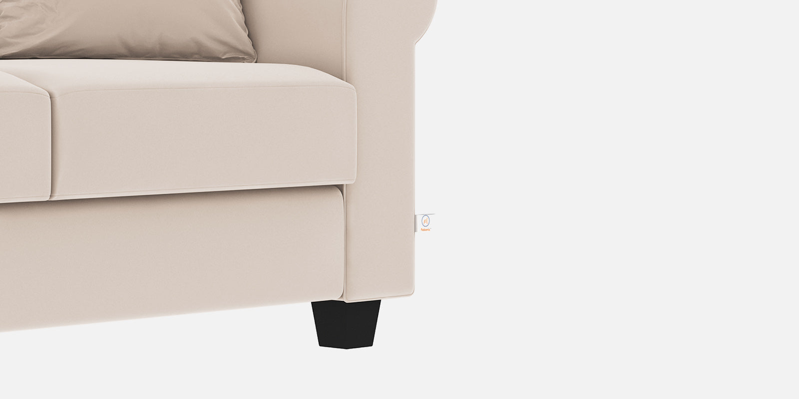 Numonk Velvet 3 Seater Sofa In Camel Beige Colour - Febonic Living