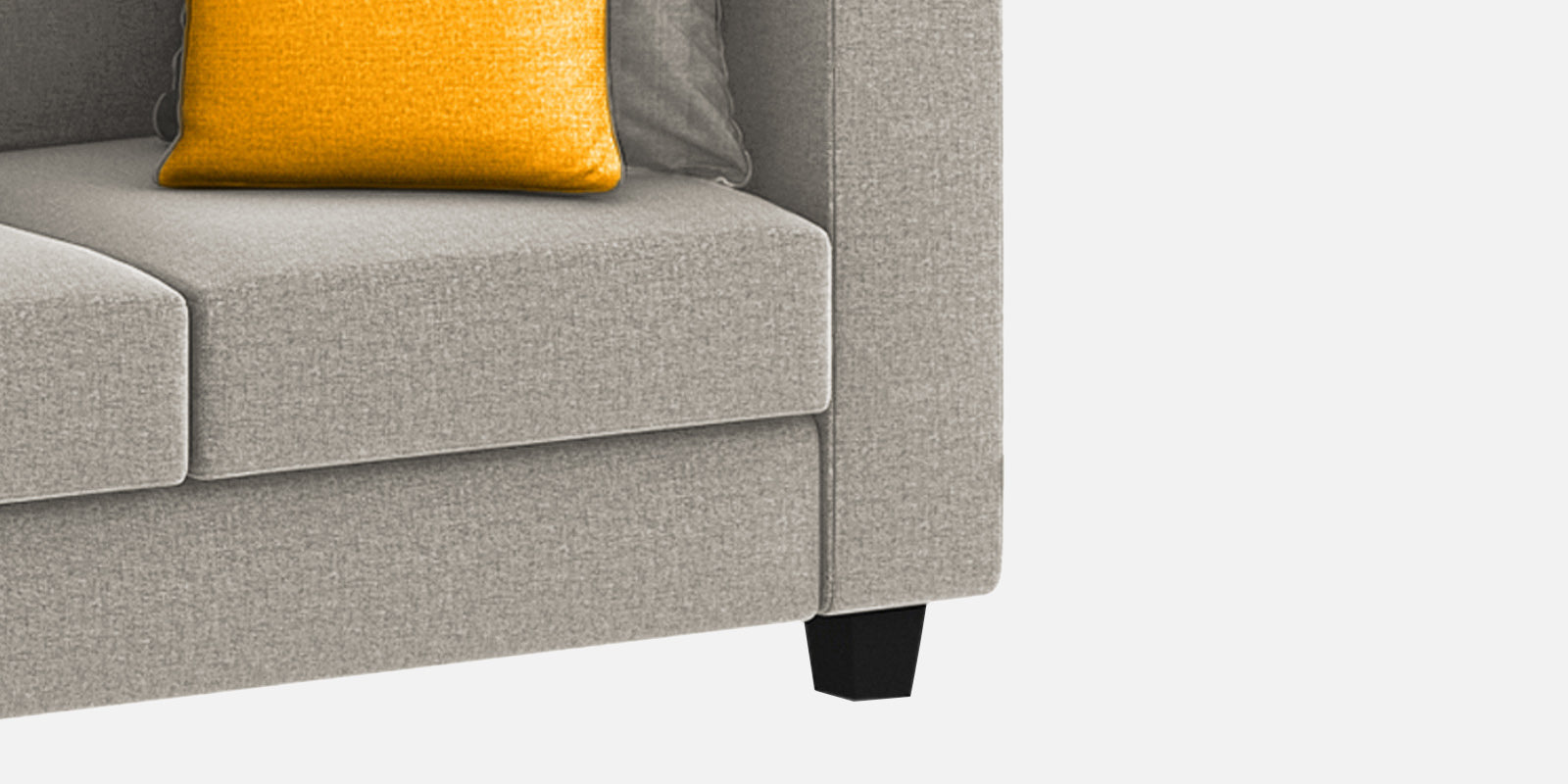 Nabi Fabric 3 Seater Sofa In Ash Grey Colour - Febonic Living