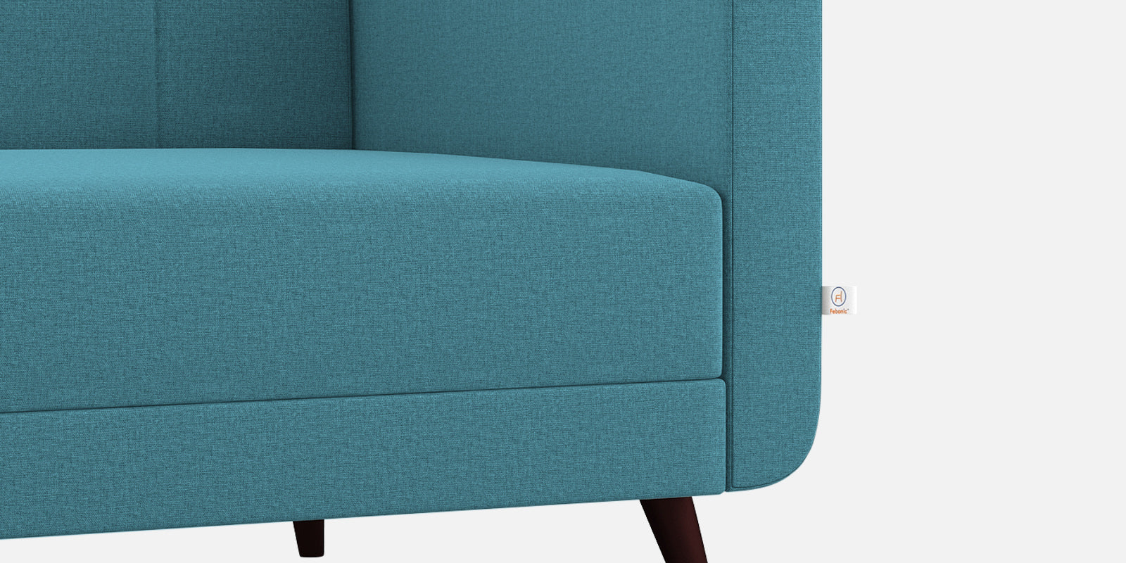 Wiki Velvet 3 Seater Sofa in Aqua Blue Colour