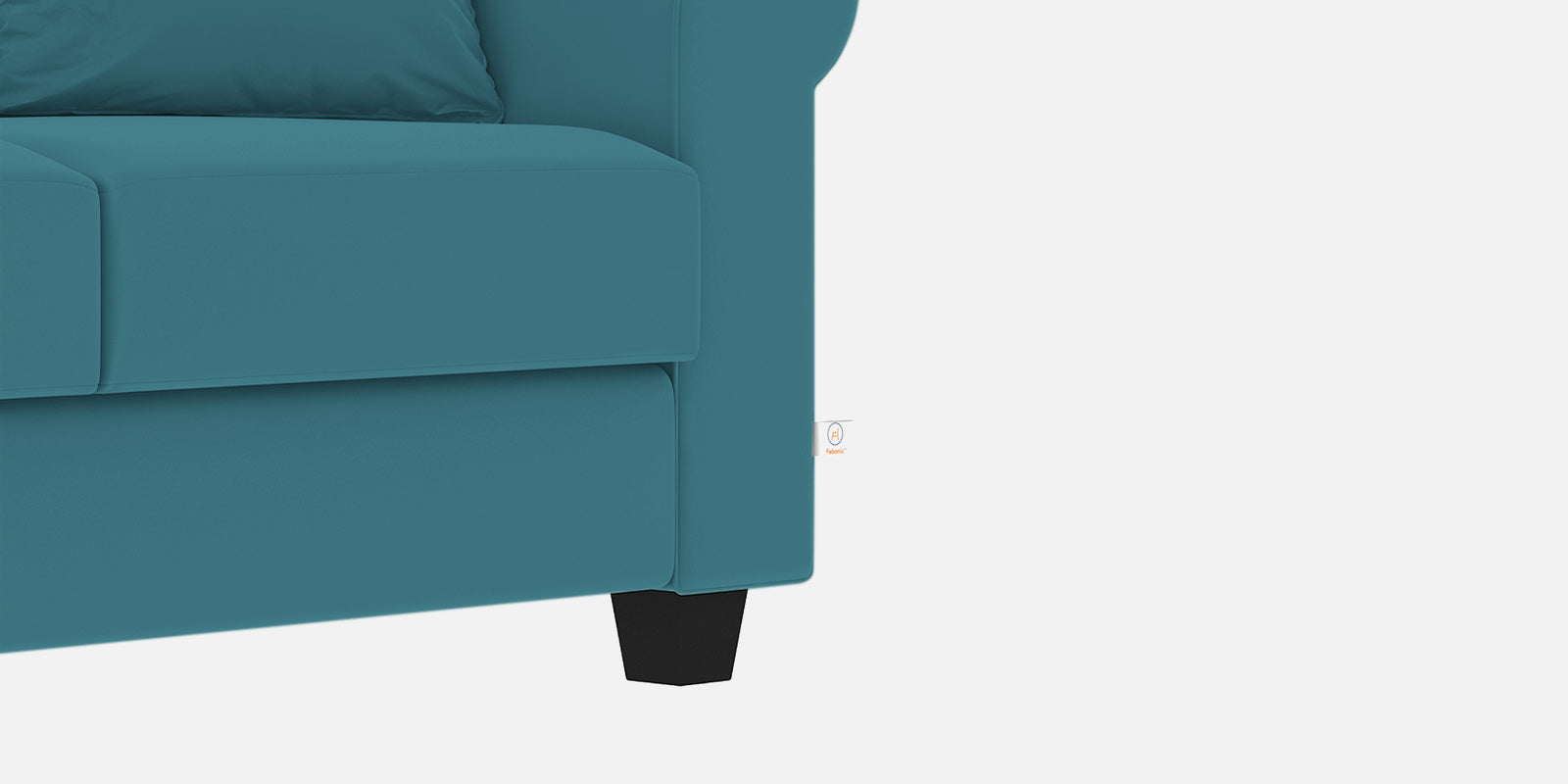 Numonk Velvet 3 Seater Sofa In Aqua Blue Colour - Febonic Living
