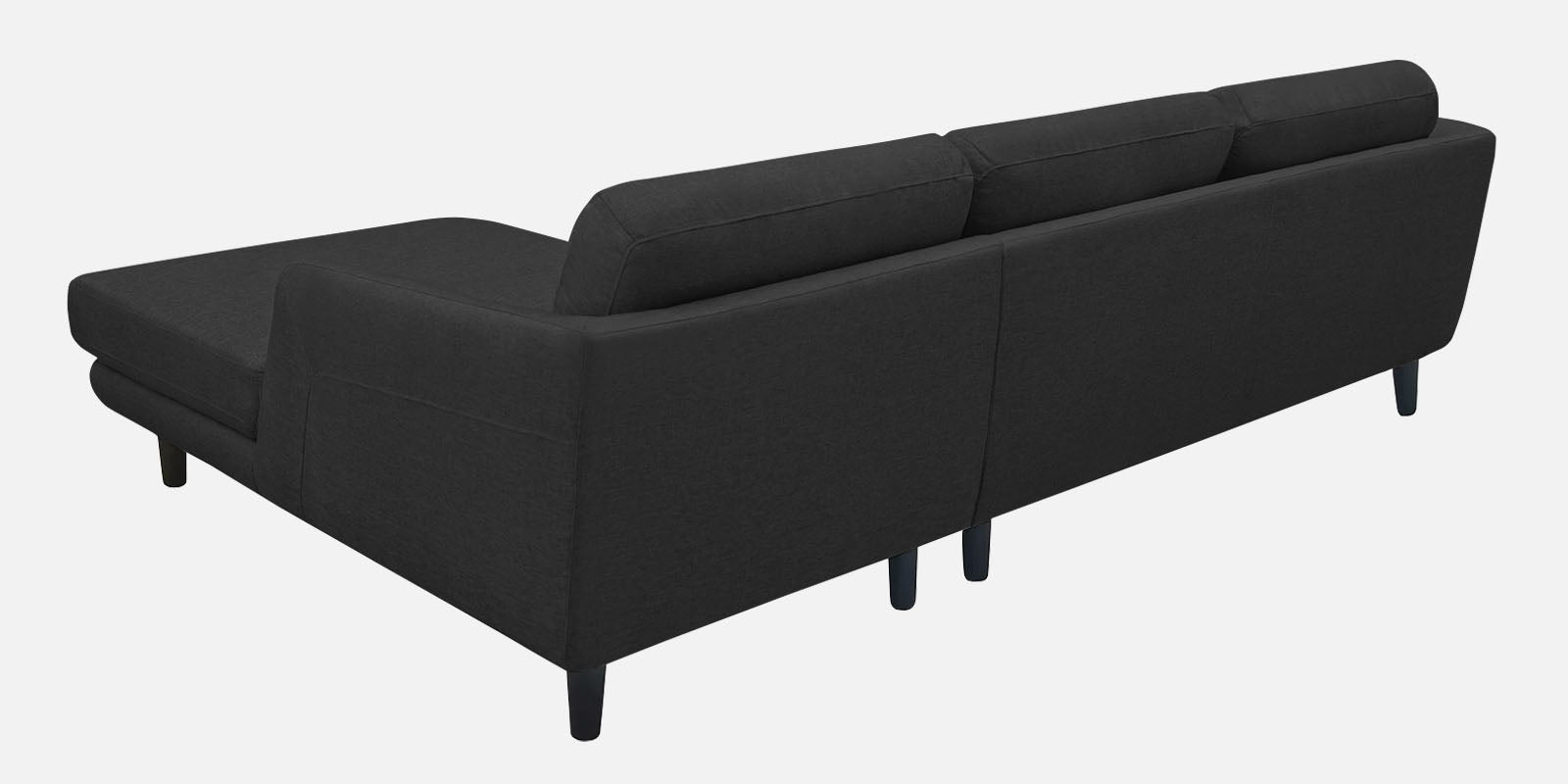 Natasha Velvet LHS Sectional Sofa (3+Lounger) In Hory Grey Colour - Febonic Living