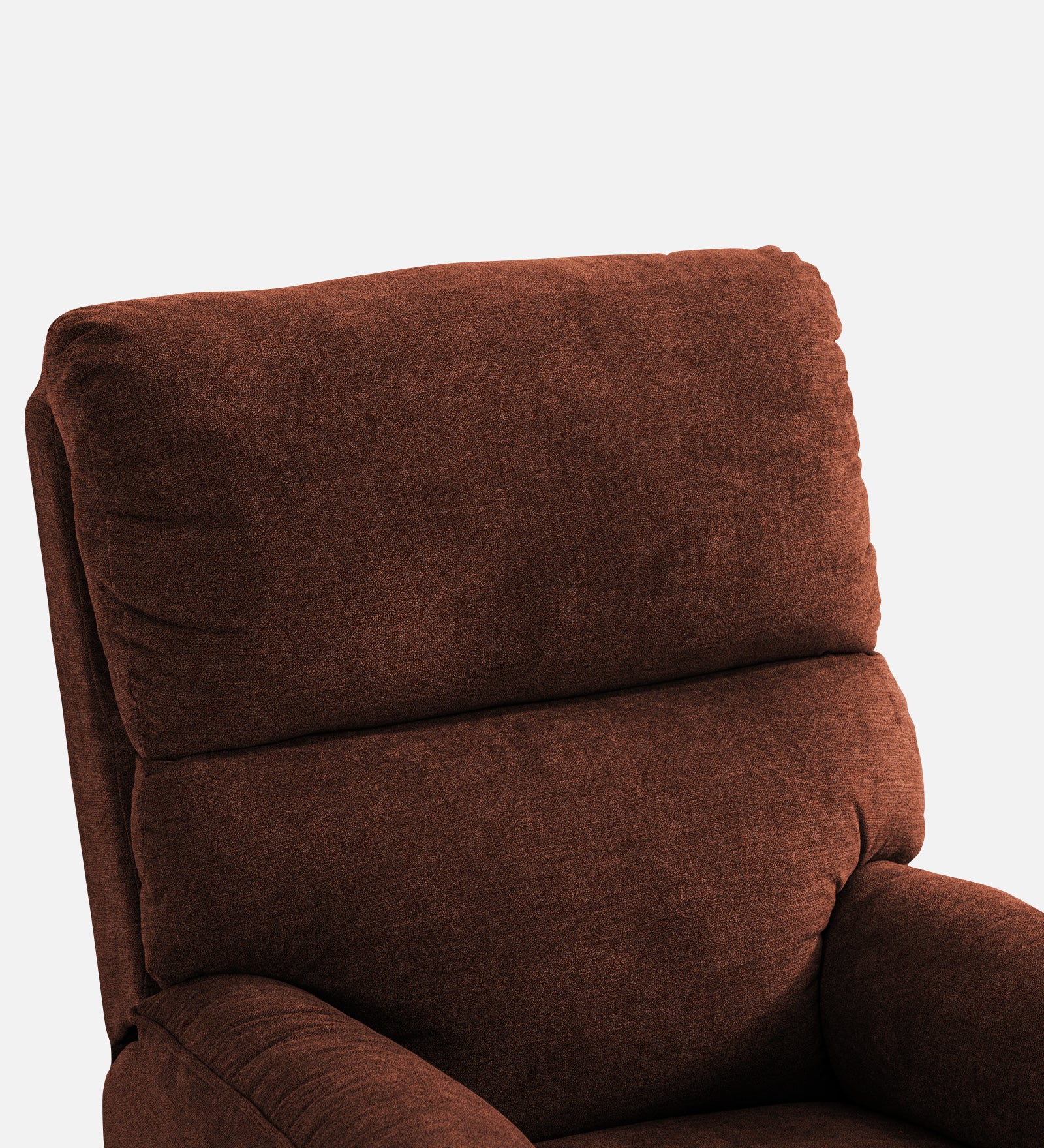 Abby Fabric 1 Seater Manual Recliner In Coffee Brown Colour - Febonic Living