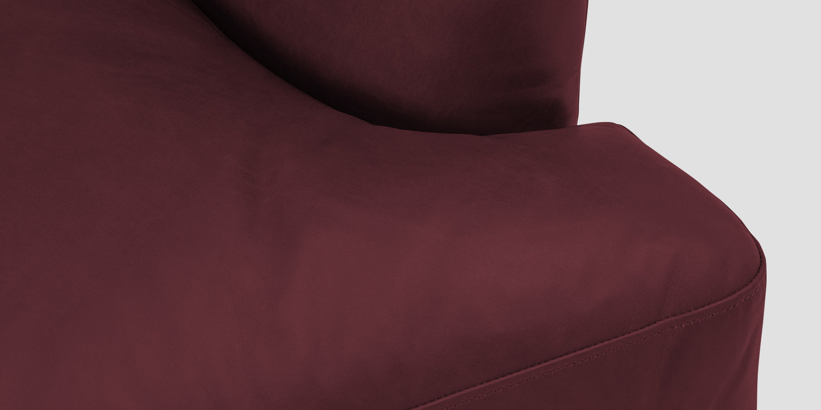 Sterio Leatherette 2 Seater Sofa In Burgundy Maroon Colour - Febonic Living