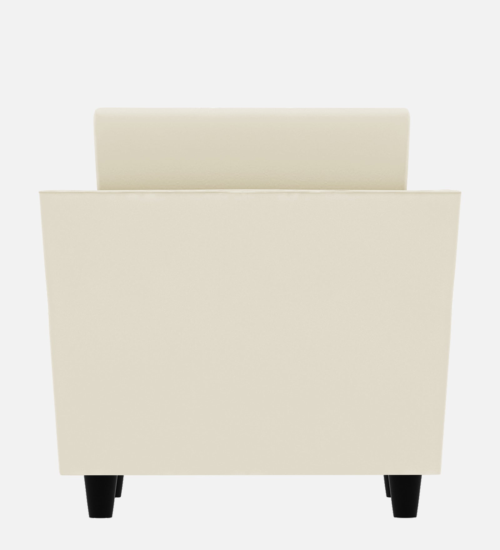 Bristo Velvet 1 Seater Sofa In Warm White Colour With Storage - Febonic Living