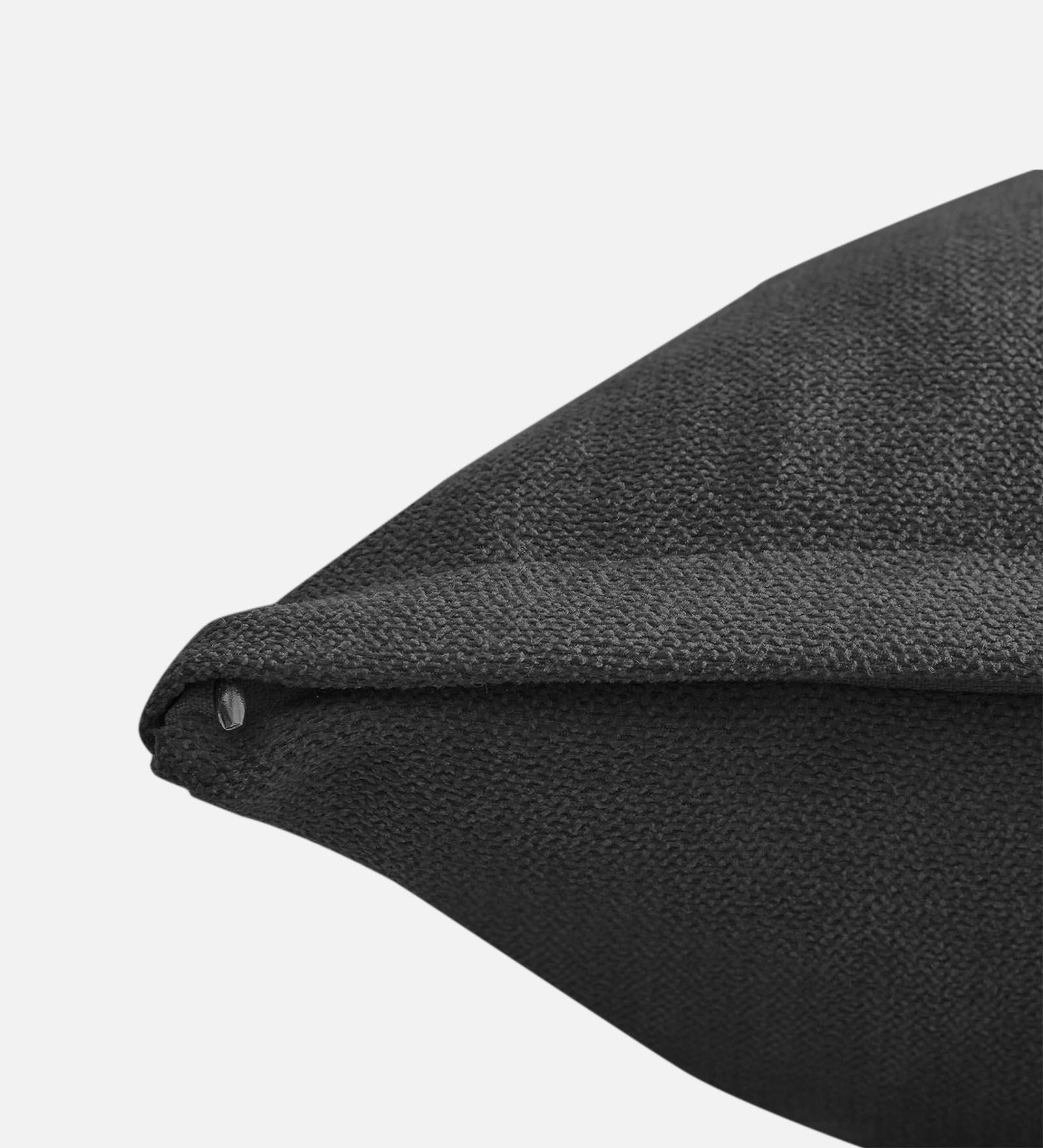 Kaya Fabric (20x20in) Sofa Pillows In Charcoal Grey Colour (Pack of 2) - Febonic Living