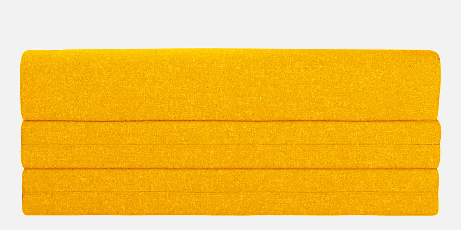Fleepy Fabric 3 Seater Futon Sofa Cum Bed in Bold Yellow Colour