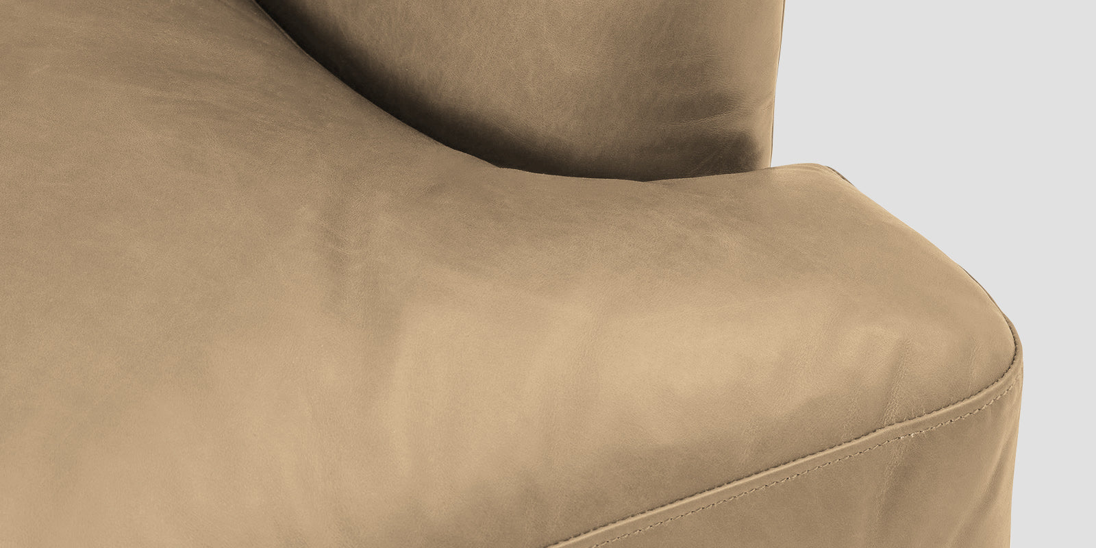 Sterio Leatherette 2 Seater Sofa In Corn Beige Colour - Febonic Living