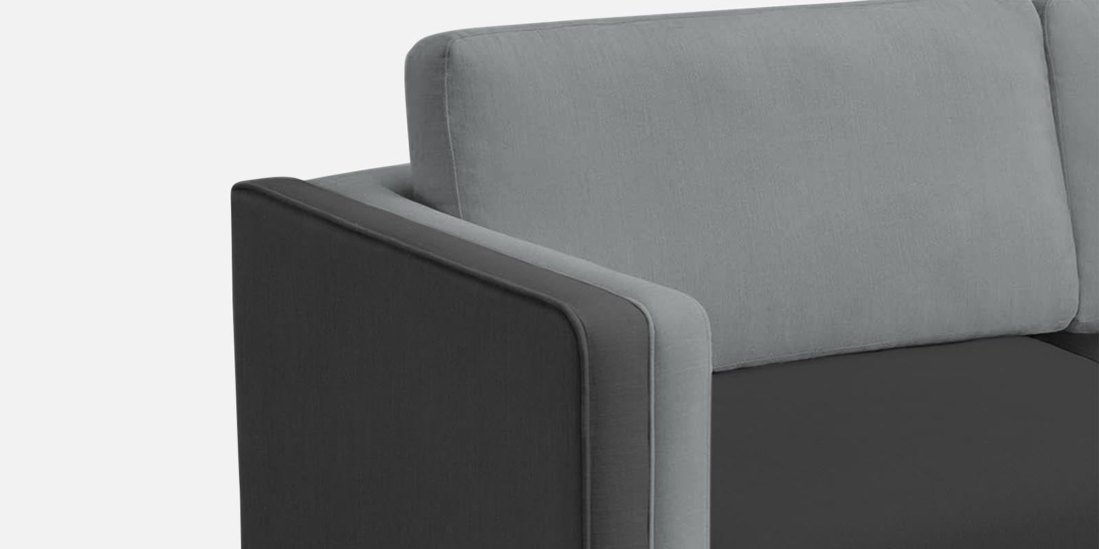 Visky Velvet 3 Seater Sofa in Pearl Grey-Hory Grey Colour