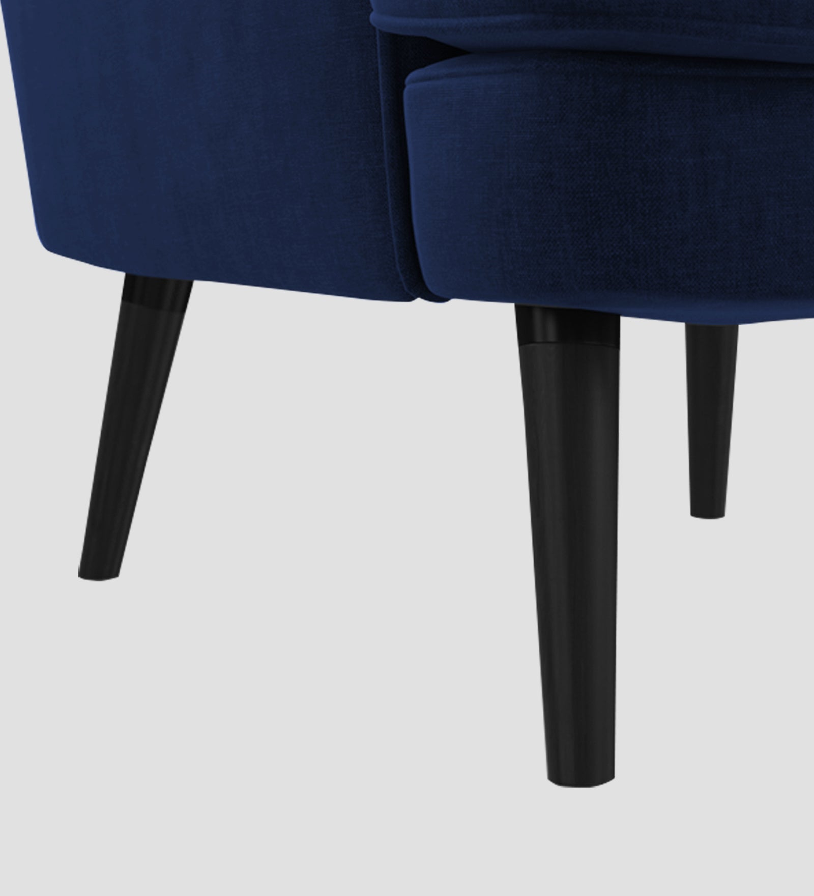 Niya Velvet Wing Chair In Indigo Blue Colour - Febonic Living