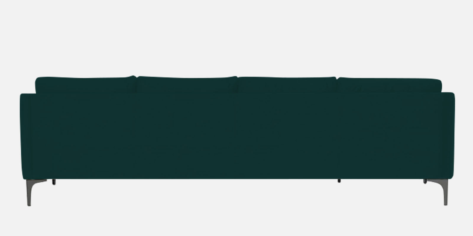 Haru Fabric RHS Sectional Sofa (3+Lounger) In Forest Green Colour - Febonic Living