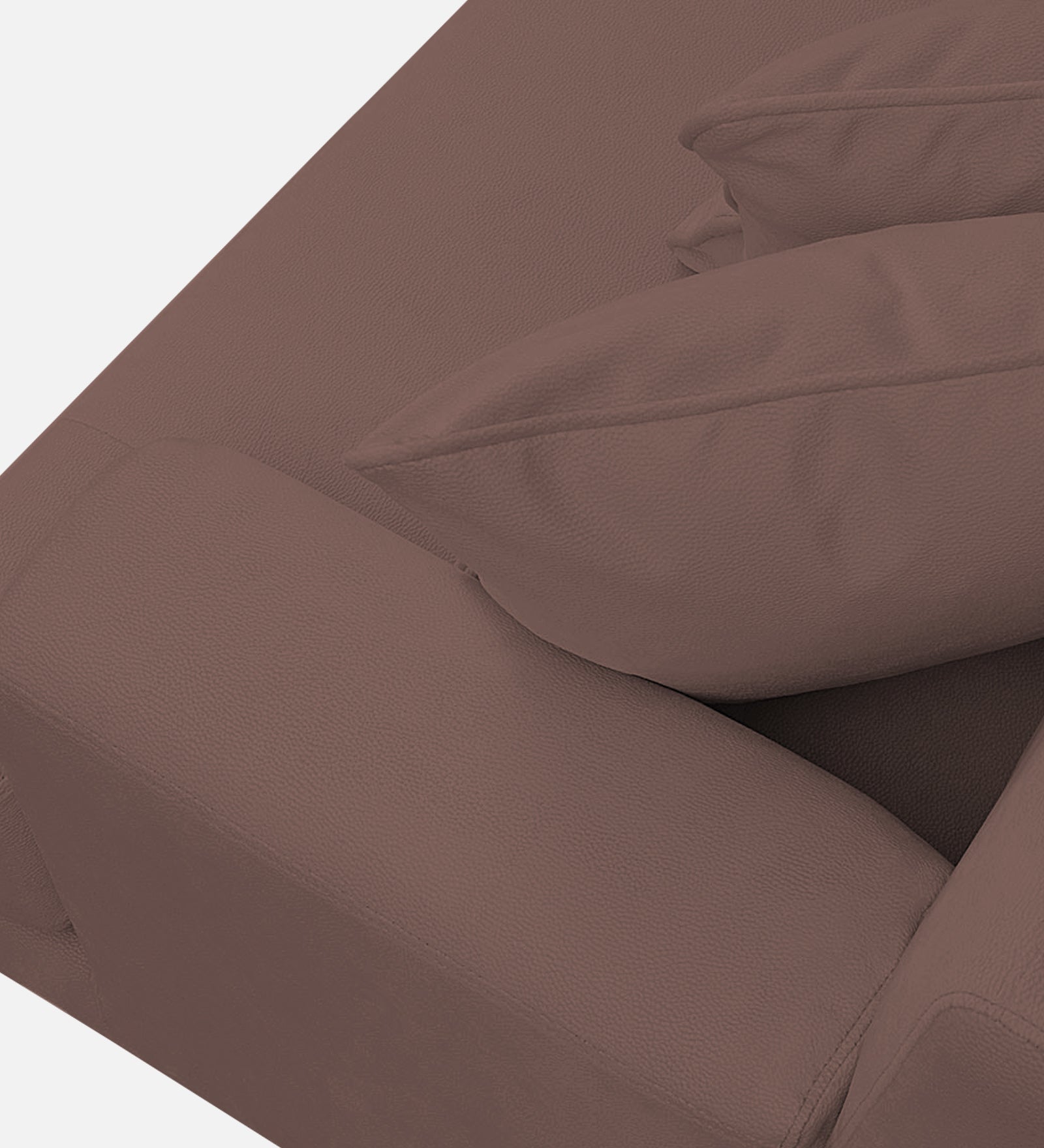 Woody Fabric 1 Seater Sofa in Berry Wine Colour