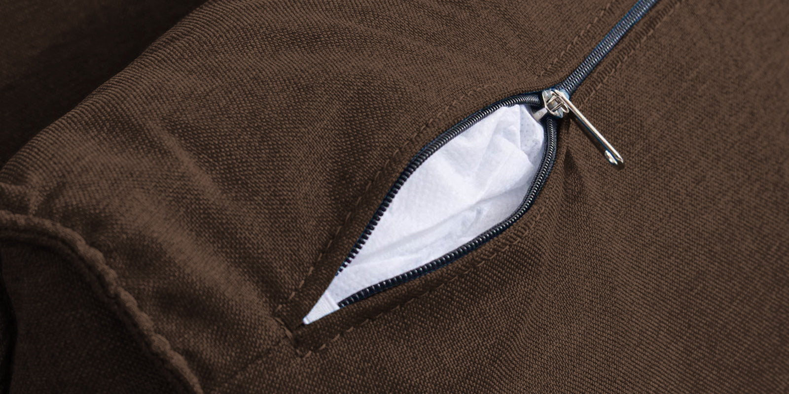 Jerry Fabric 3 Seater Convertible Sofa Cum Bed In Cidar Brown Colour - Febonic Living