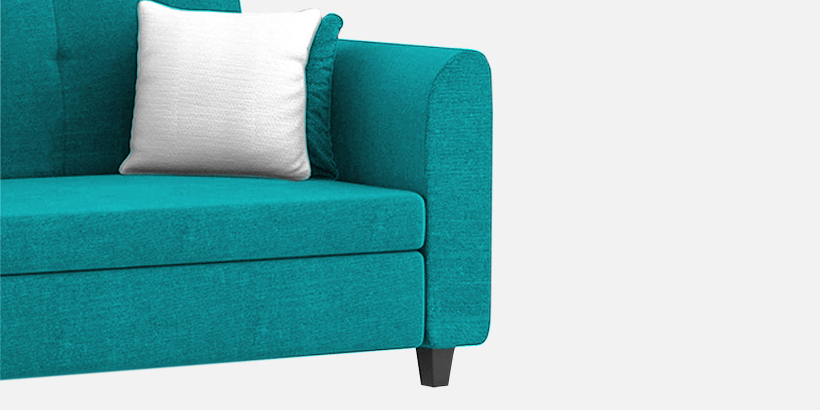 Denmark Fabric 3 Seater Sofa In Sea Green Colour - Febonic Living