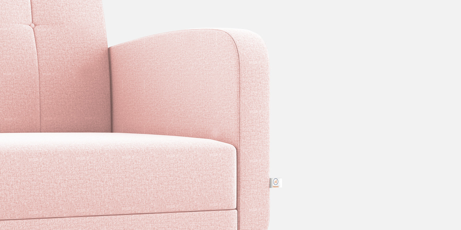 Wiki Velvet 2 Seater Sofa In Millennial Pink Colour - Febonic Living