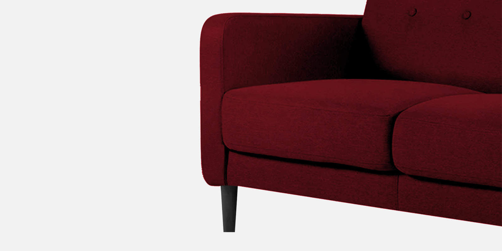 Marq Fabric 3 Seater Sofa In Ruby Red Colour - Febonic Living