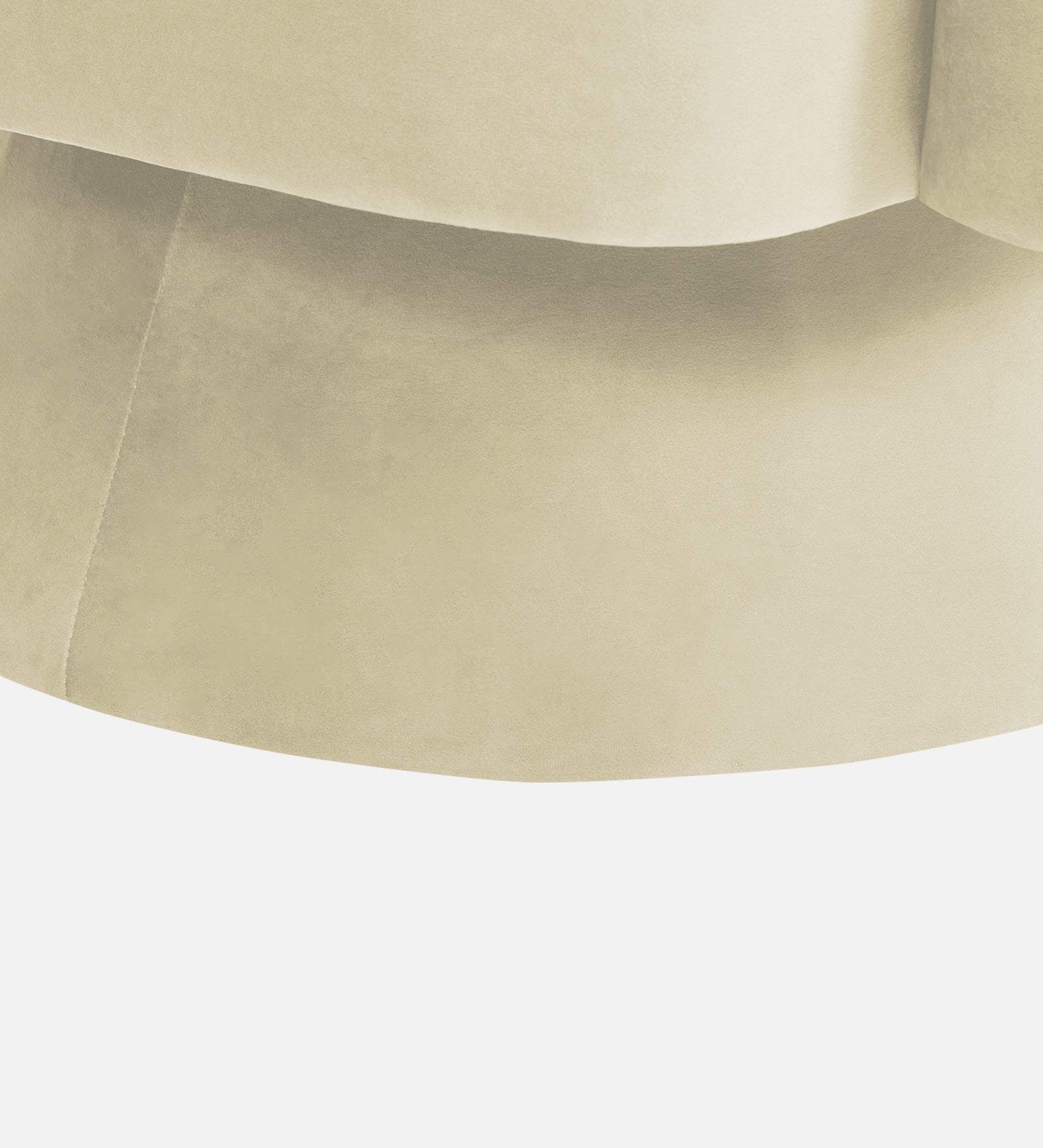 Pendra Velvet Swivel Chair In Warm White Colour - Febonic Living