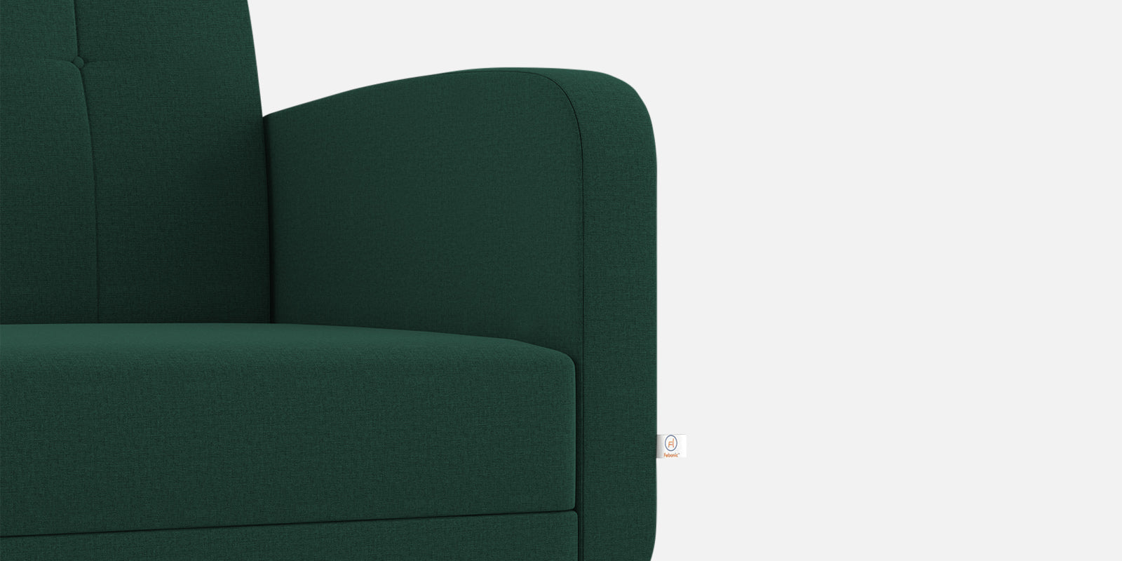 Wiki Velvet 2 Seater Sofa In Forest Green Colour - Febonic Living