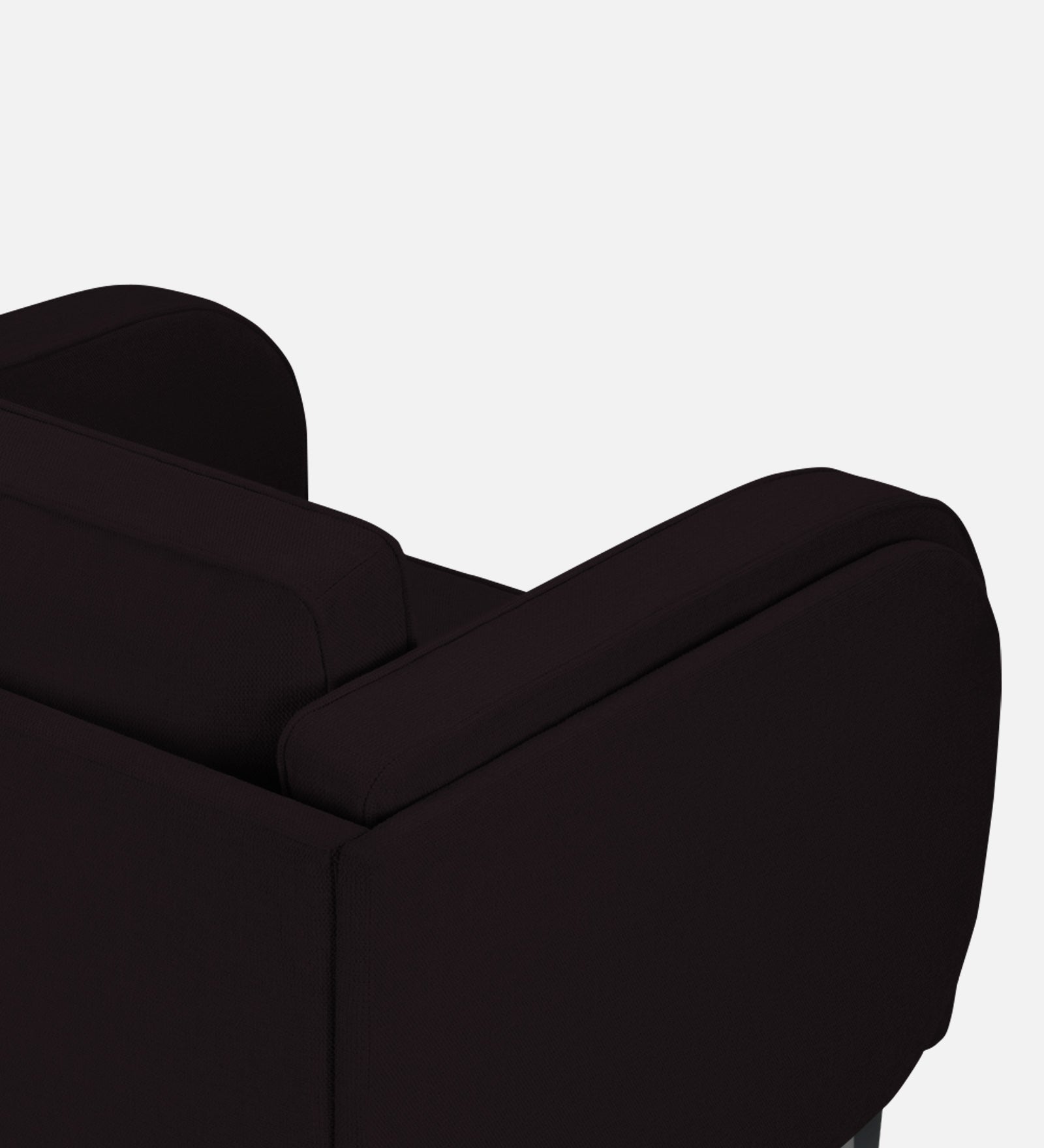 Siddy Fabric 1 Seater Sofa in Cara Brown Colour