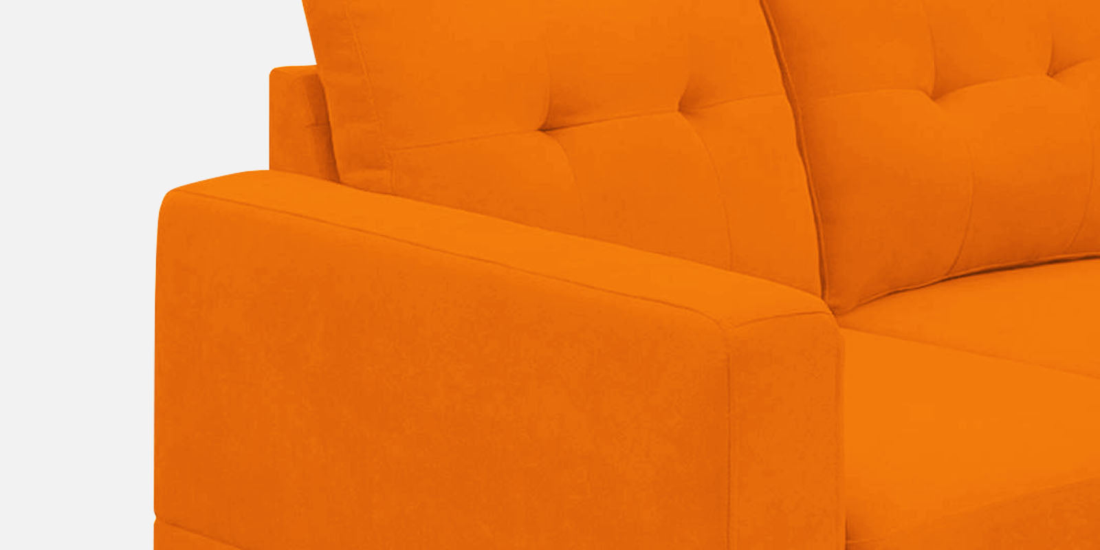 Thomas Fabric 2 Seater Sofa In Vivid Orange Colour - Febonic Living