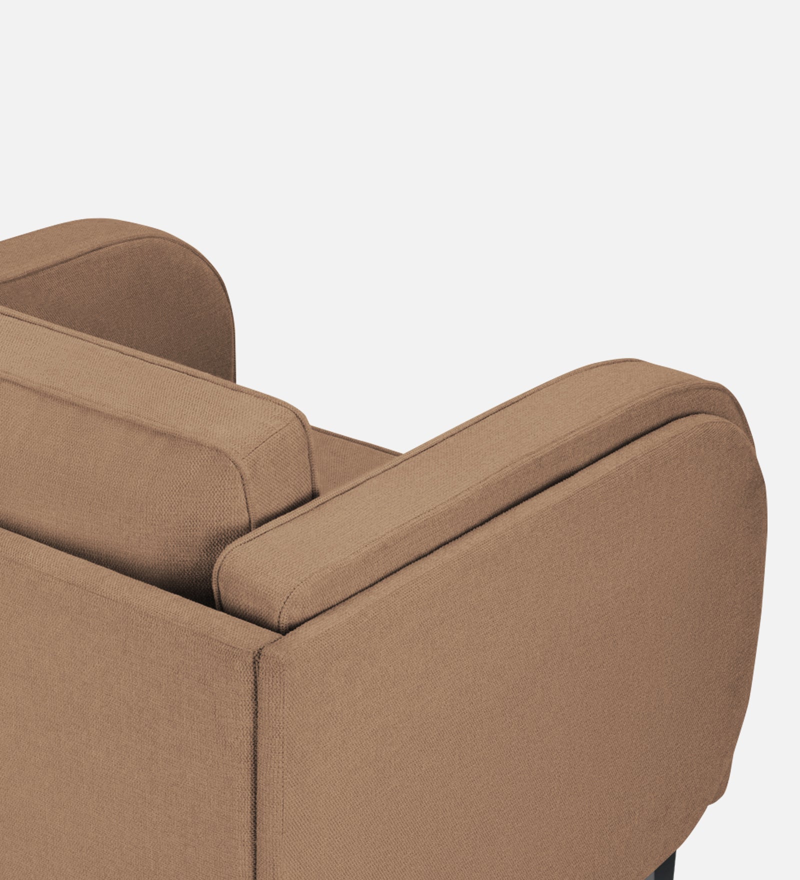 Siddy Fabric 1 Seater Sofa In Cookie Beige Colour - Febonic Living