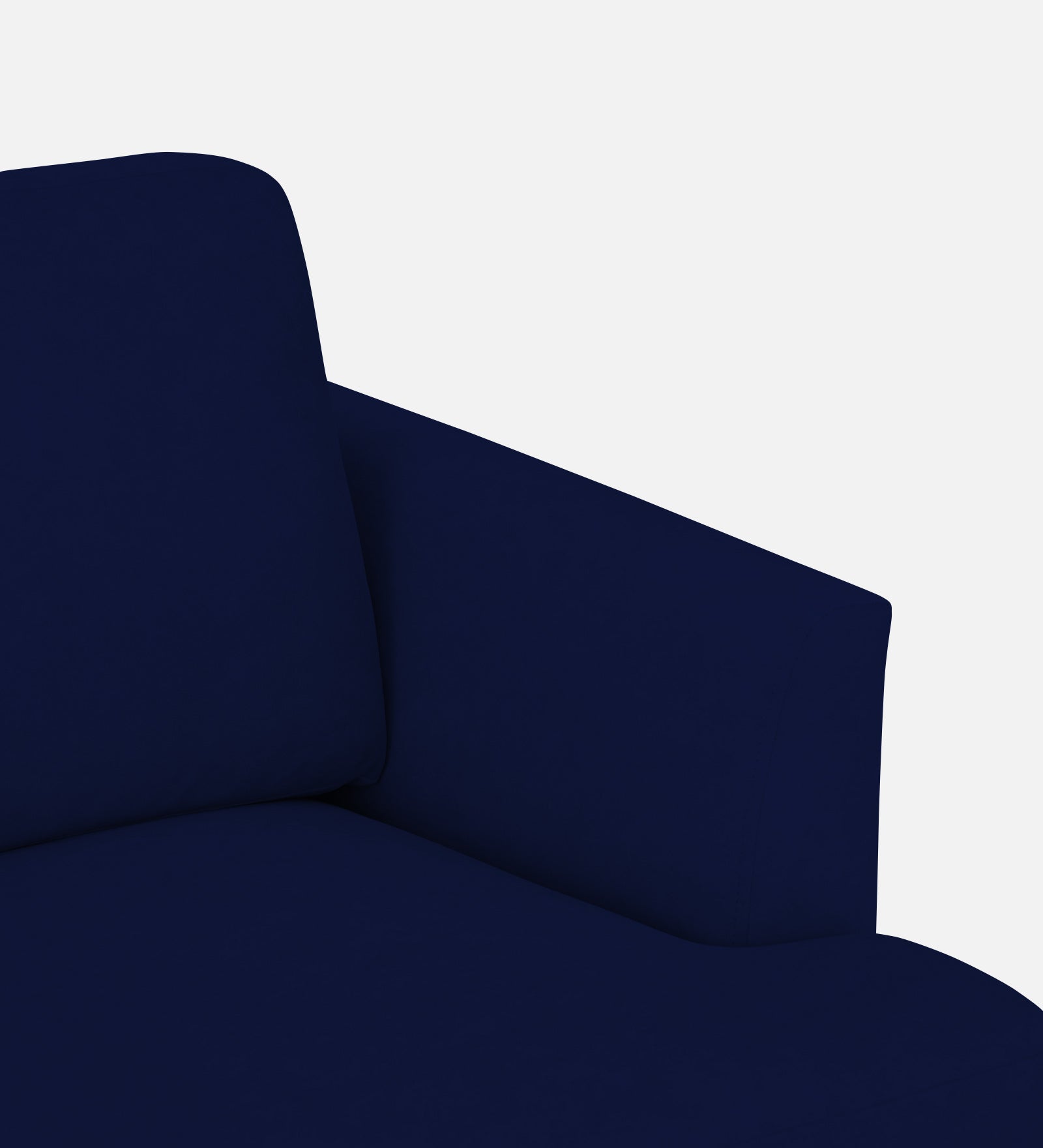 Motra Velvet 1 Seater Sofa In Dark Blue Colour - Febonic Living