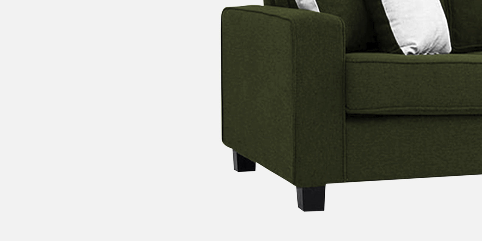 Ladybug Fabric 2 Seater Sofa In Olive Green Colour - Febonic Living