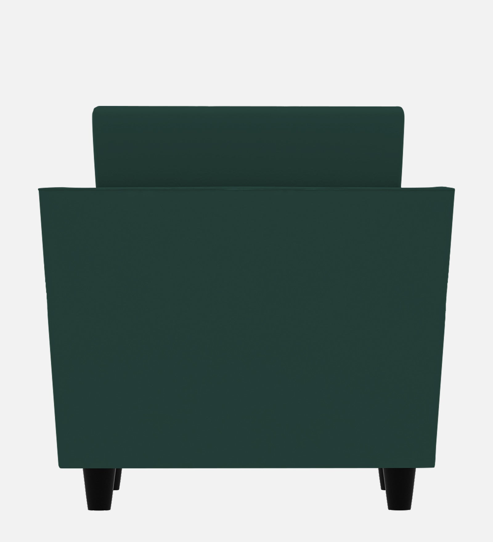 Bristo Velvet 1 Seater Sofa In Forest Green Colour With Storage - Febonic Living