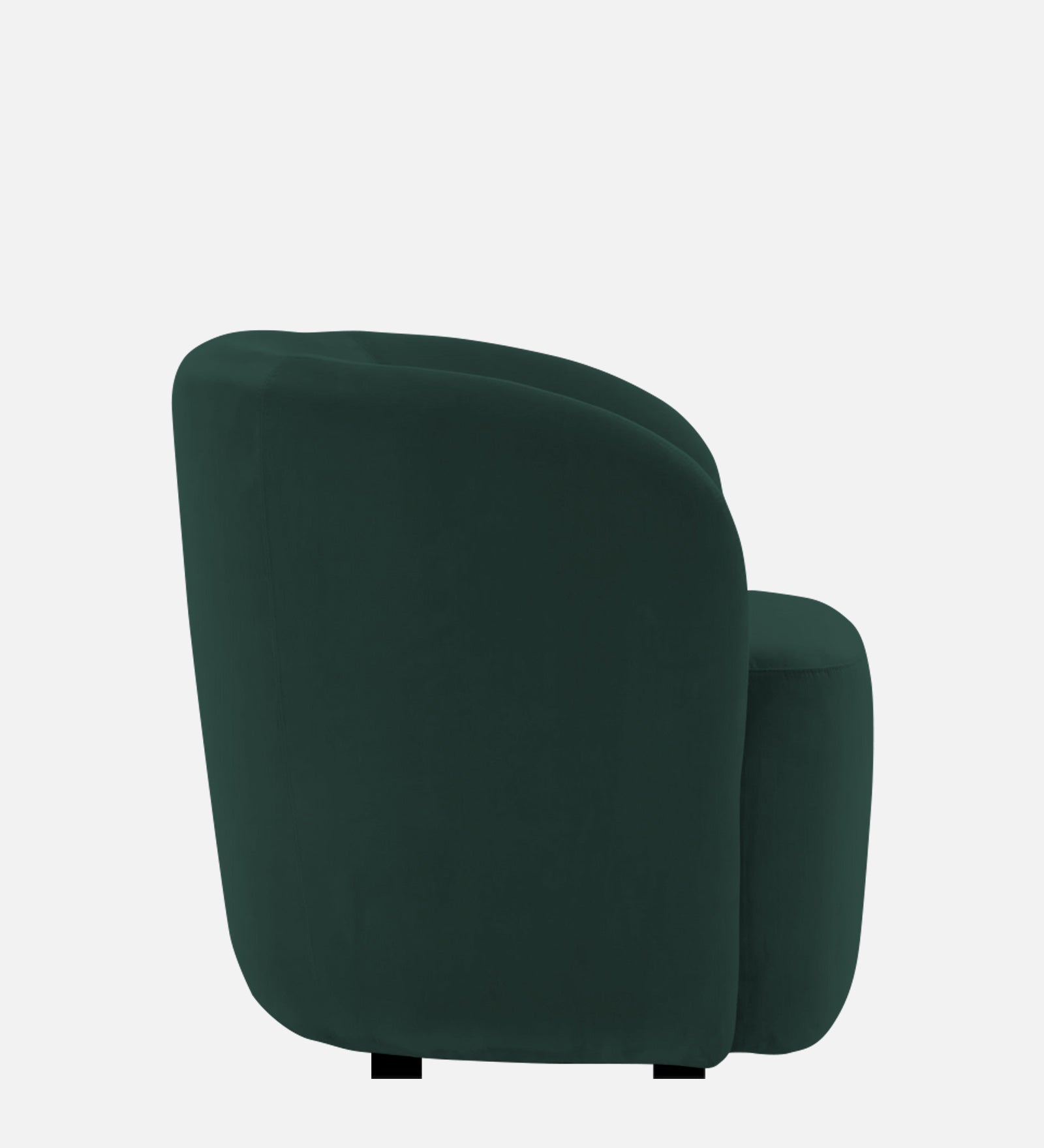 Lucky Velvet Wing Chair In Forest Green Colour - Febonic Living