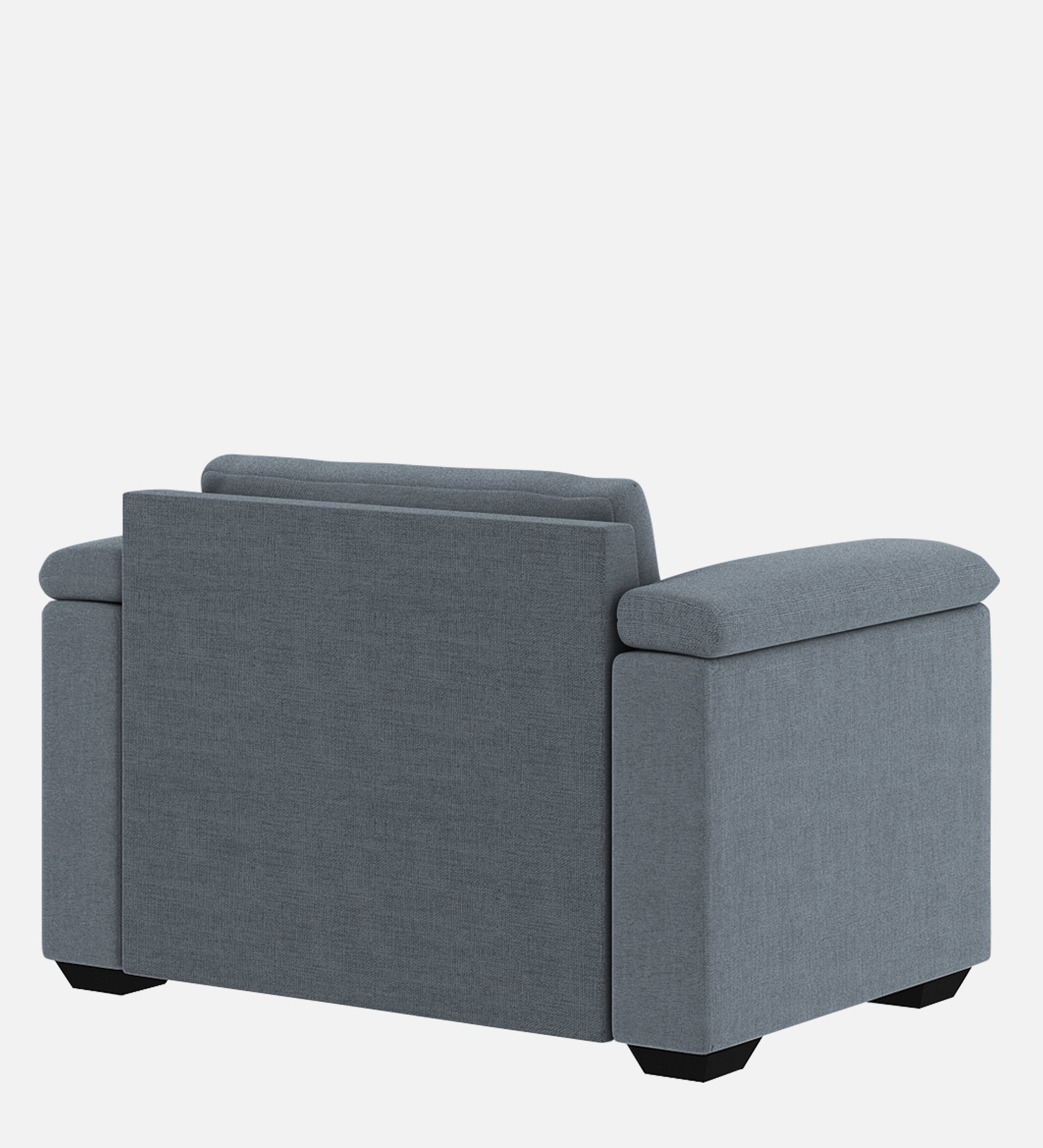 Andres Fabric 1 Seater Sofa In Indigo Blue Colour - Febonic Living