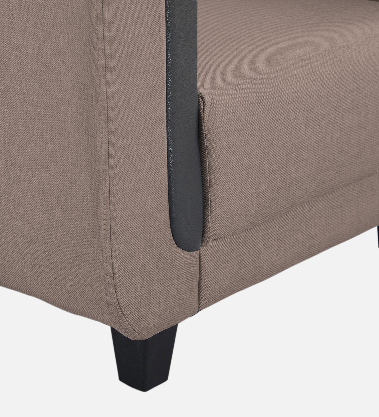 Perry Fabric 1 Seater Sofa In Kadhi Beige Colour - Febonic Living