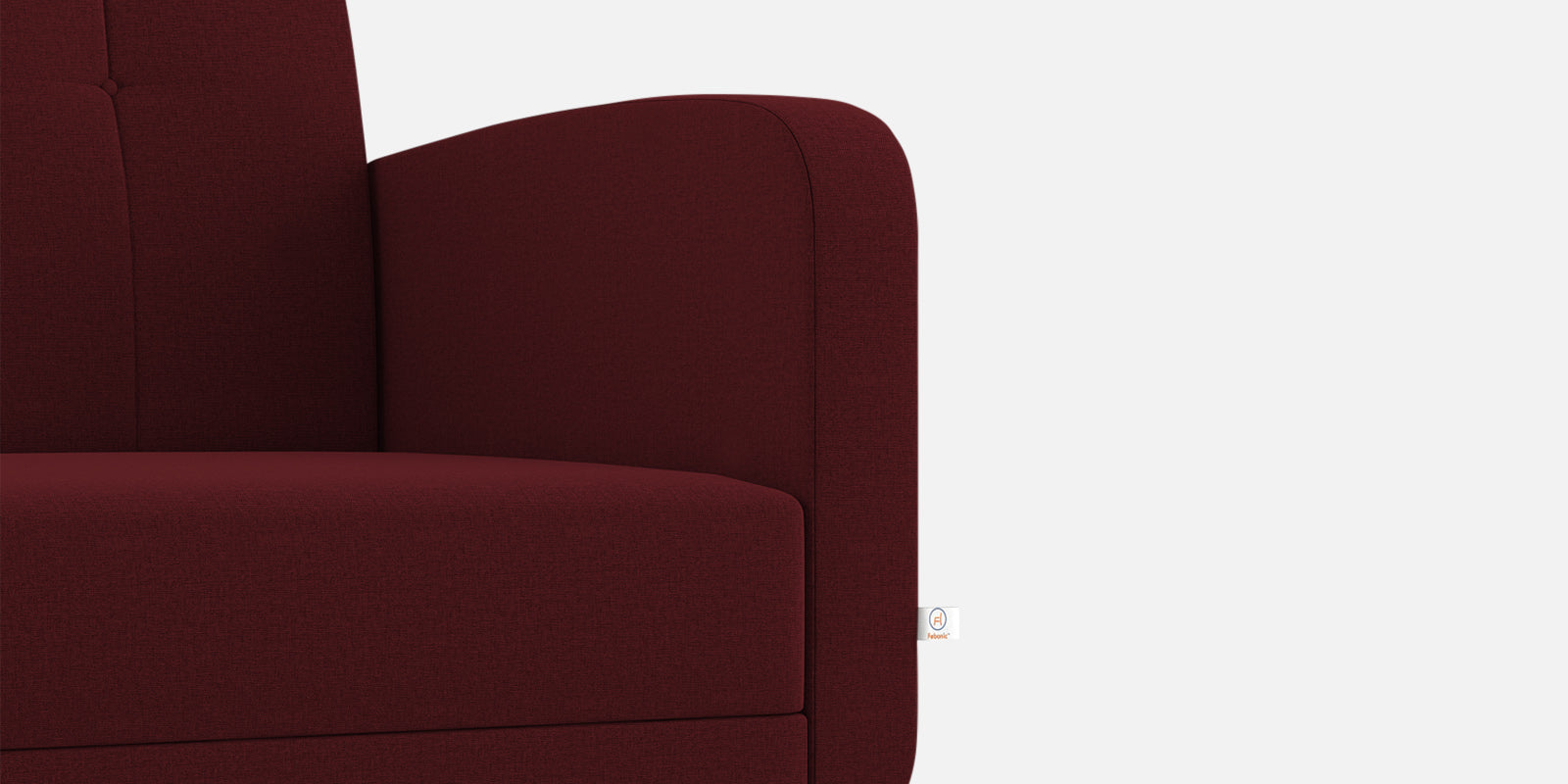 Wiki Velvet 2 Seater Sofa In Blood Maroon Colour - Febonic Living