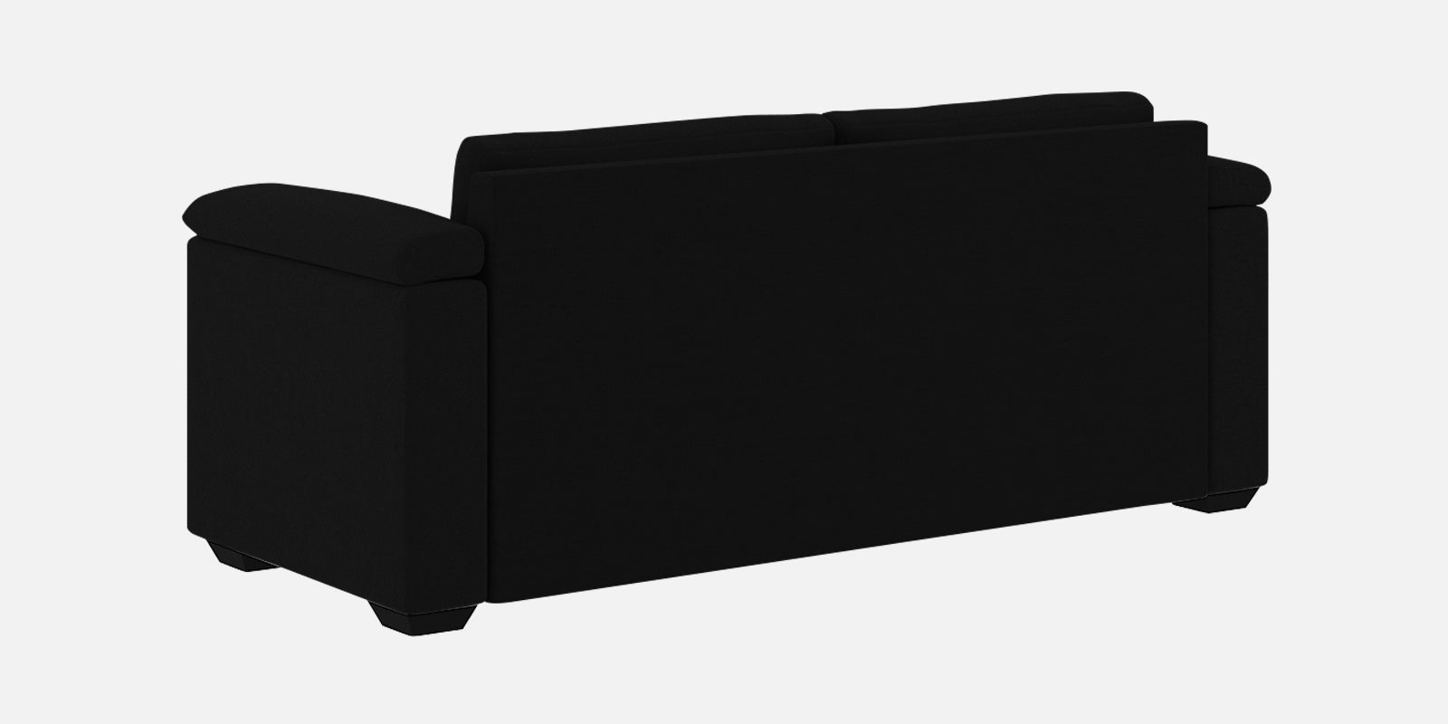 Andres Fabric 3 Seater Sofa In Heather Black Colour - Febonic Living